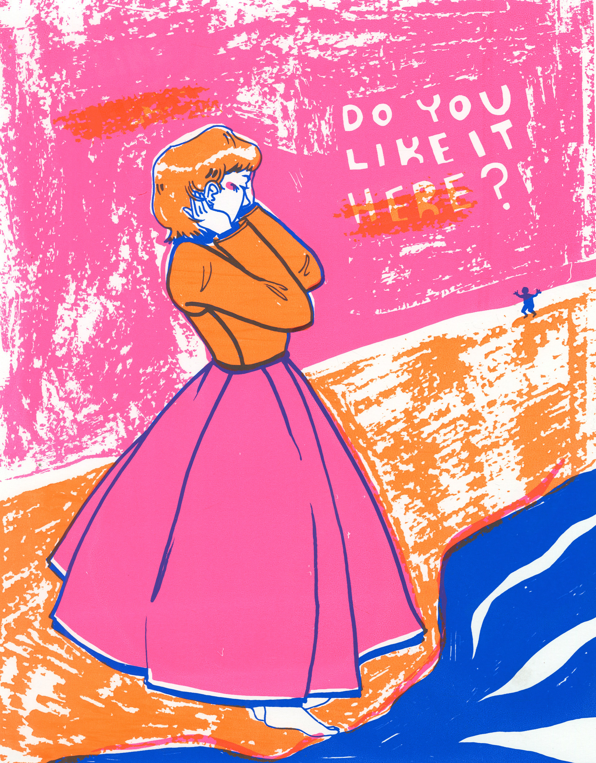 "Beaches", screenprint.
