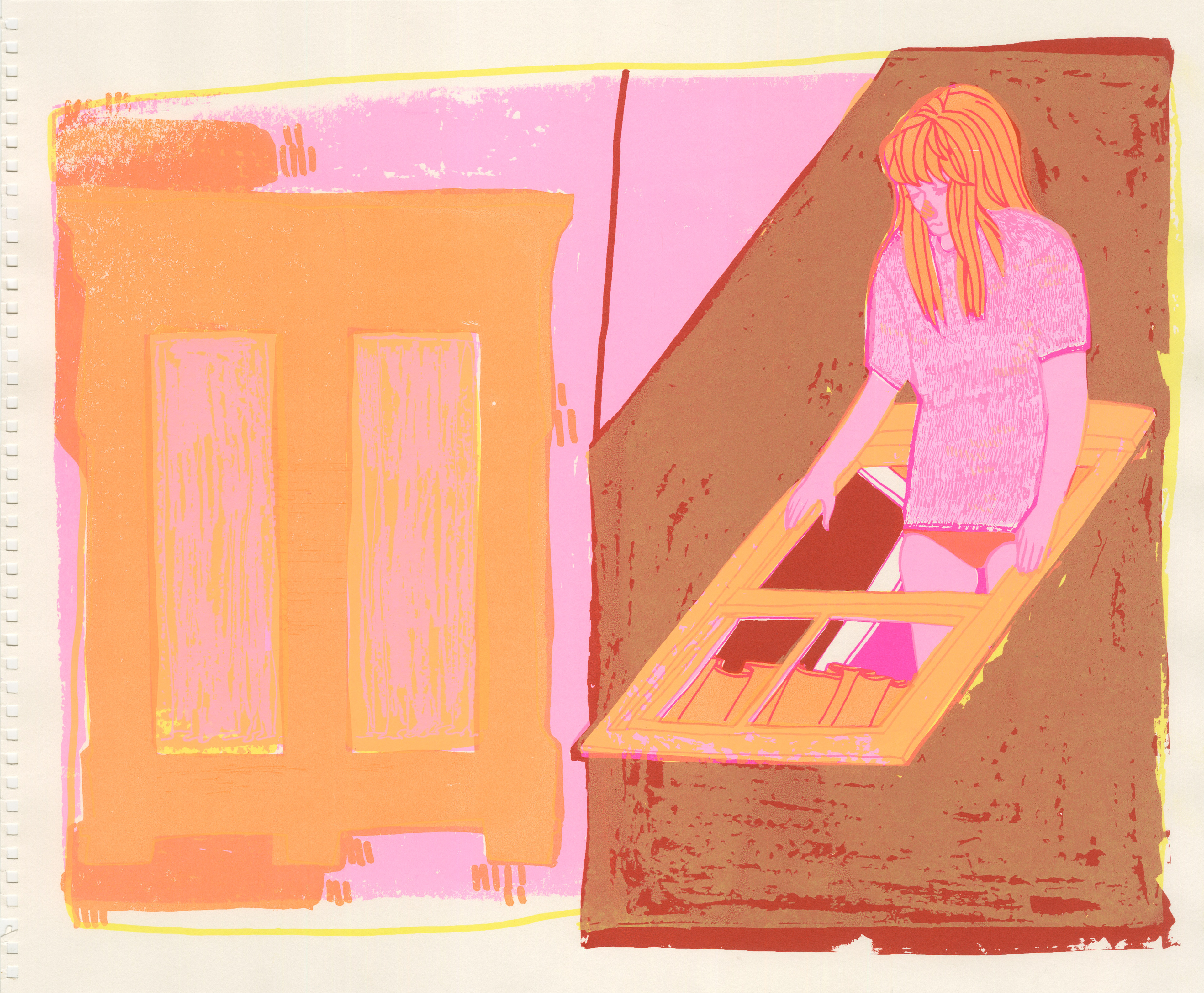 "Windows", screenprint.