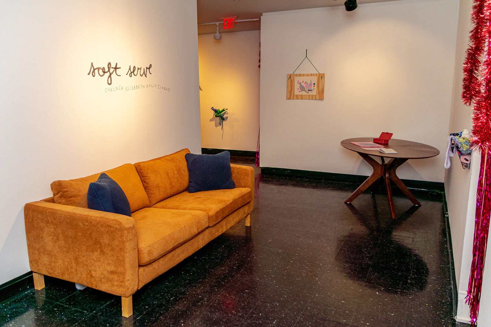 Seating area.