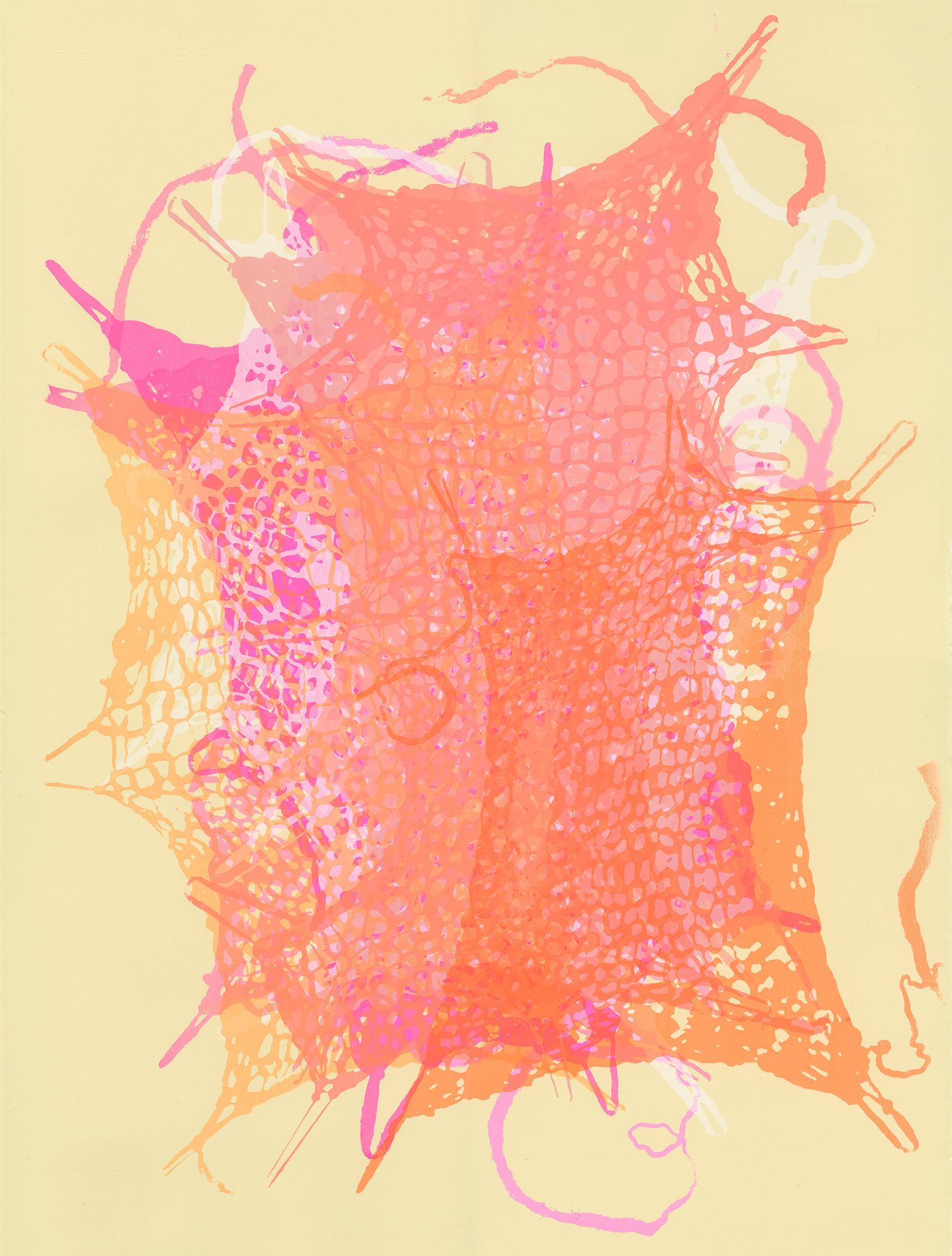 "Knit IV", screenprint.