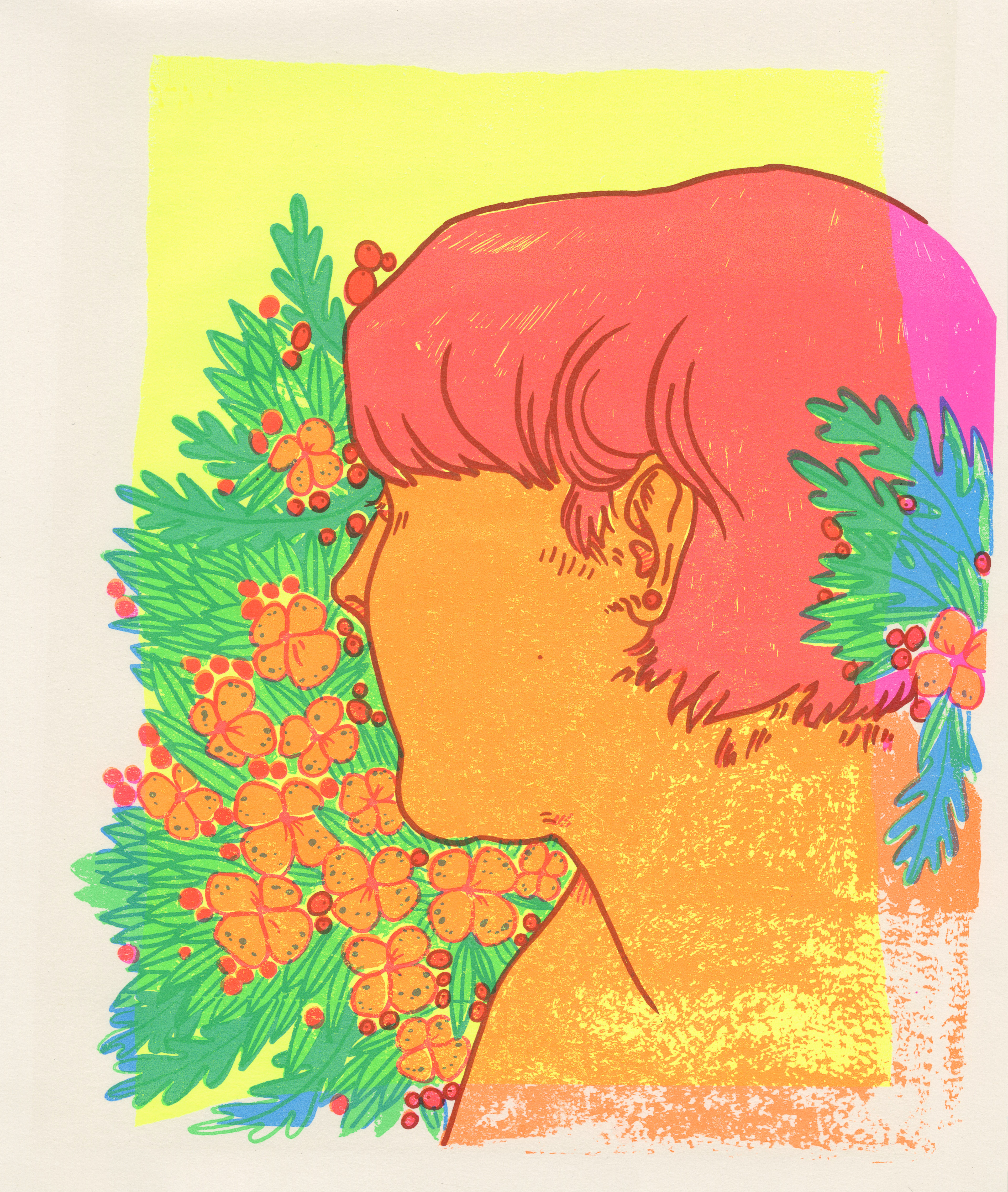 "Acrid", screenprint.