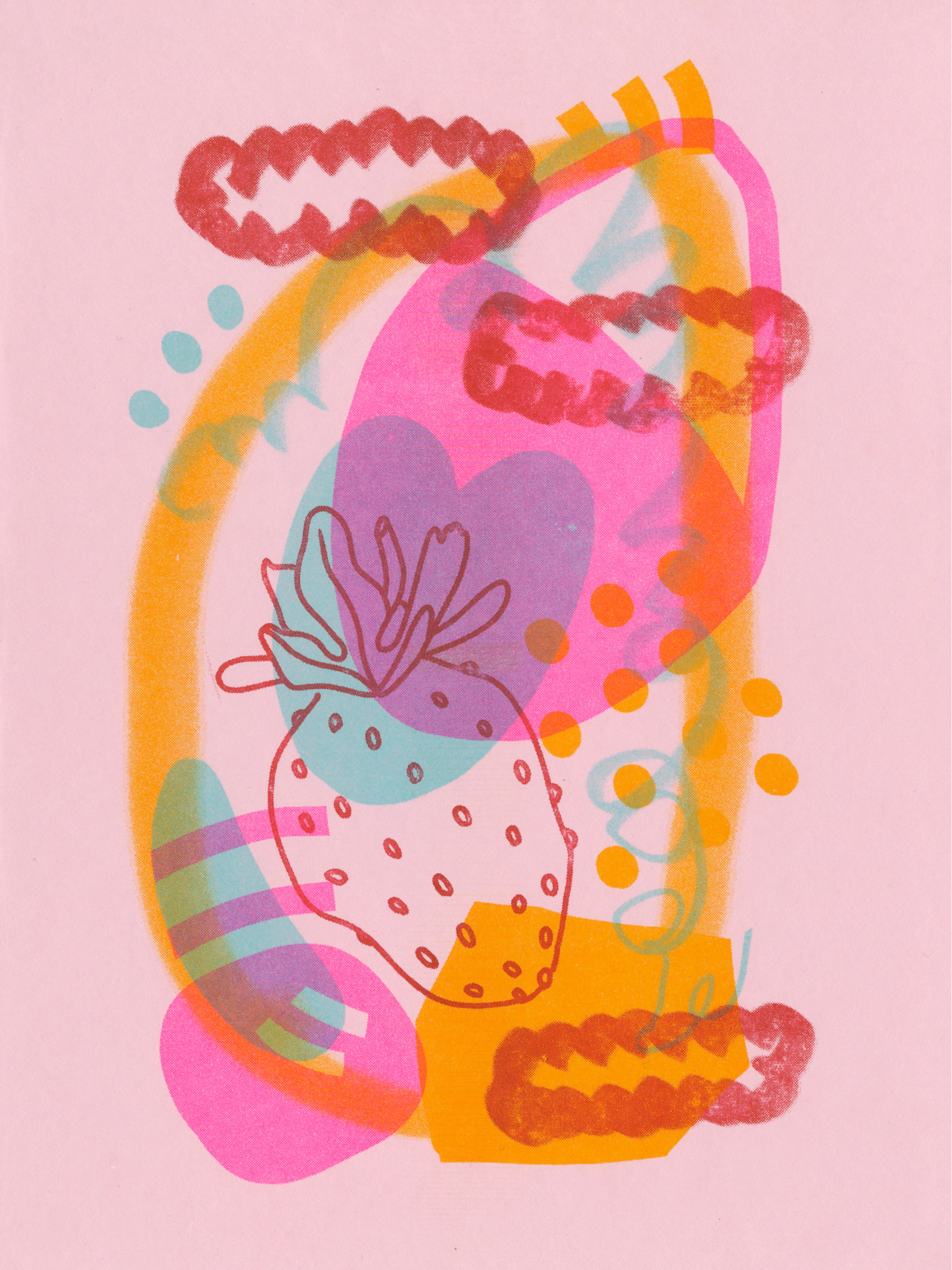 "Space I", risograph.