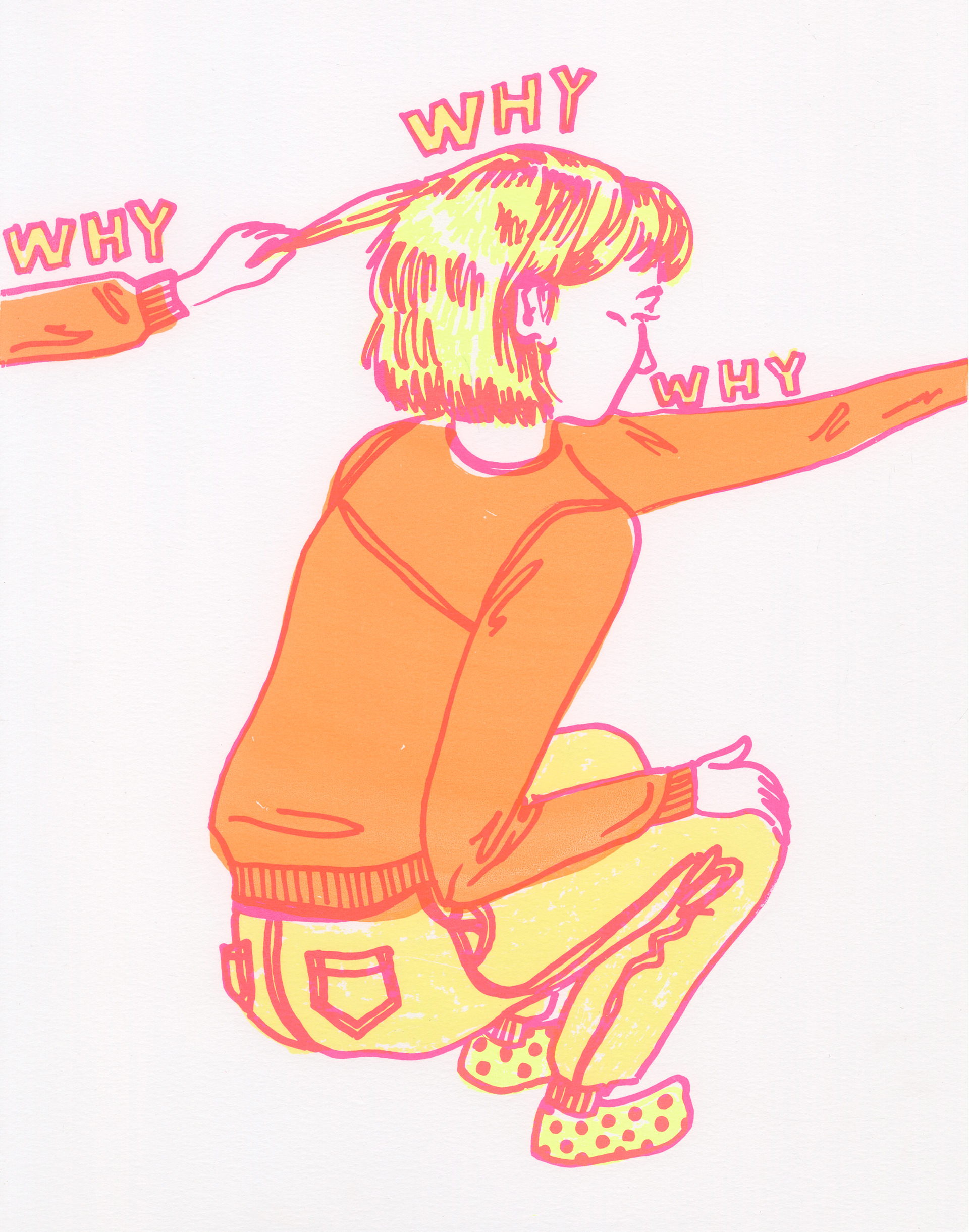 "Why", screenprint.