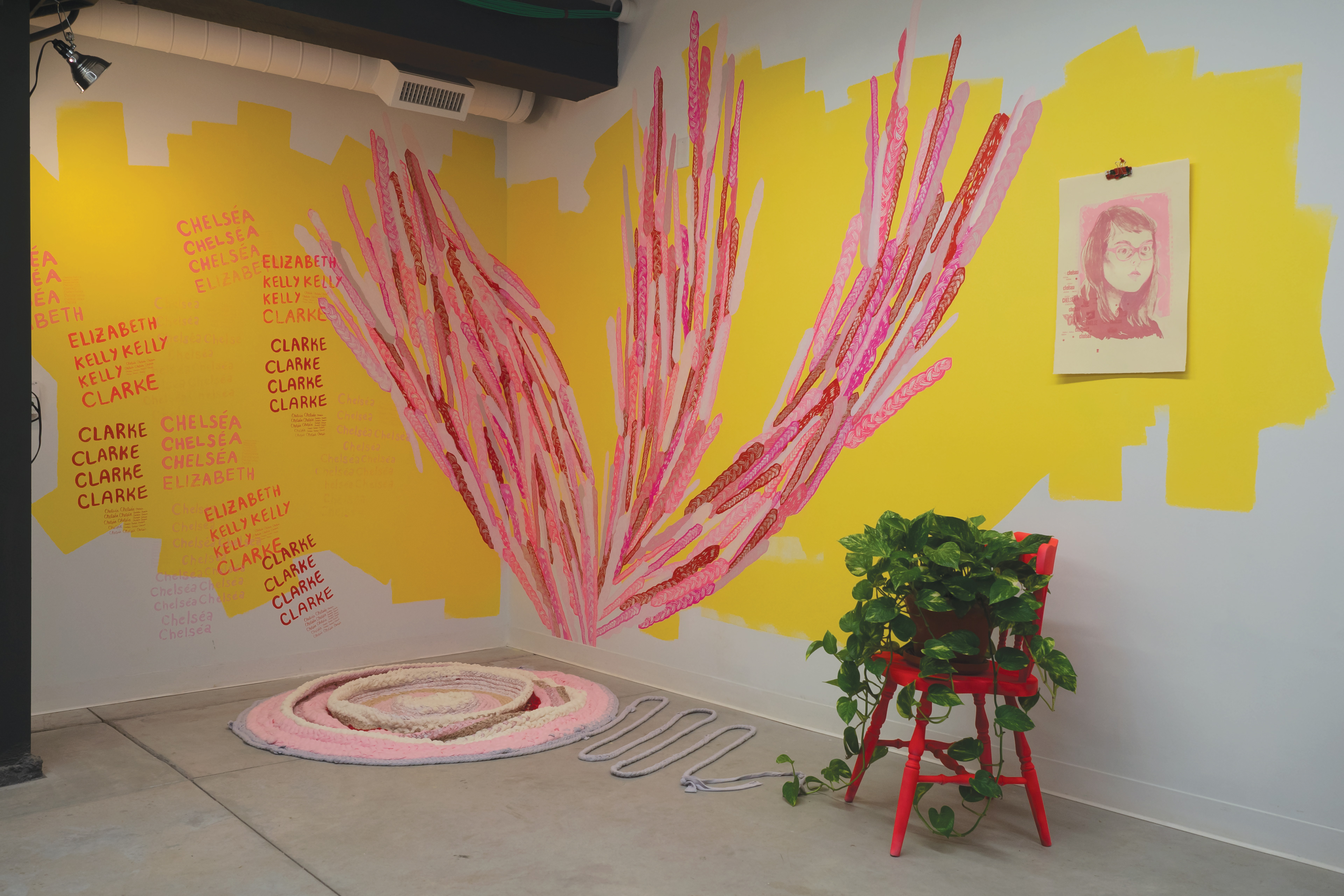 "Stage", installation.