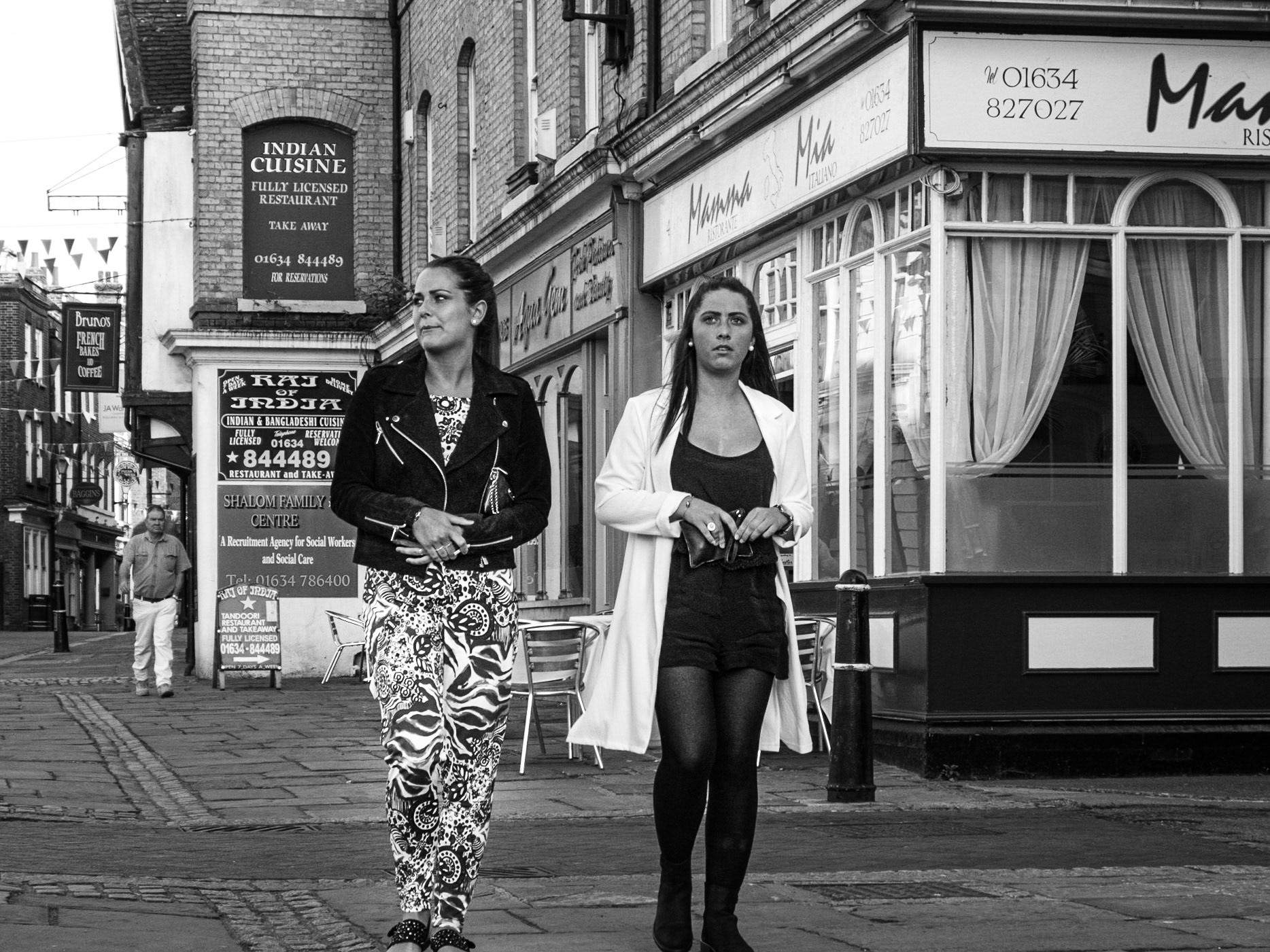 Sitting outside the crown waiting to go 2 doors down to the Raj