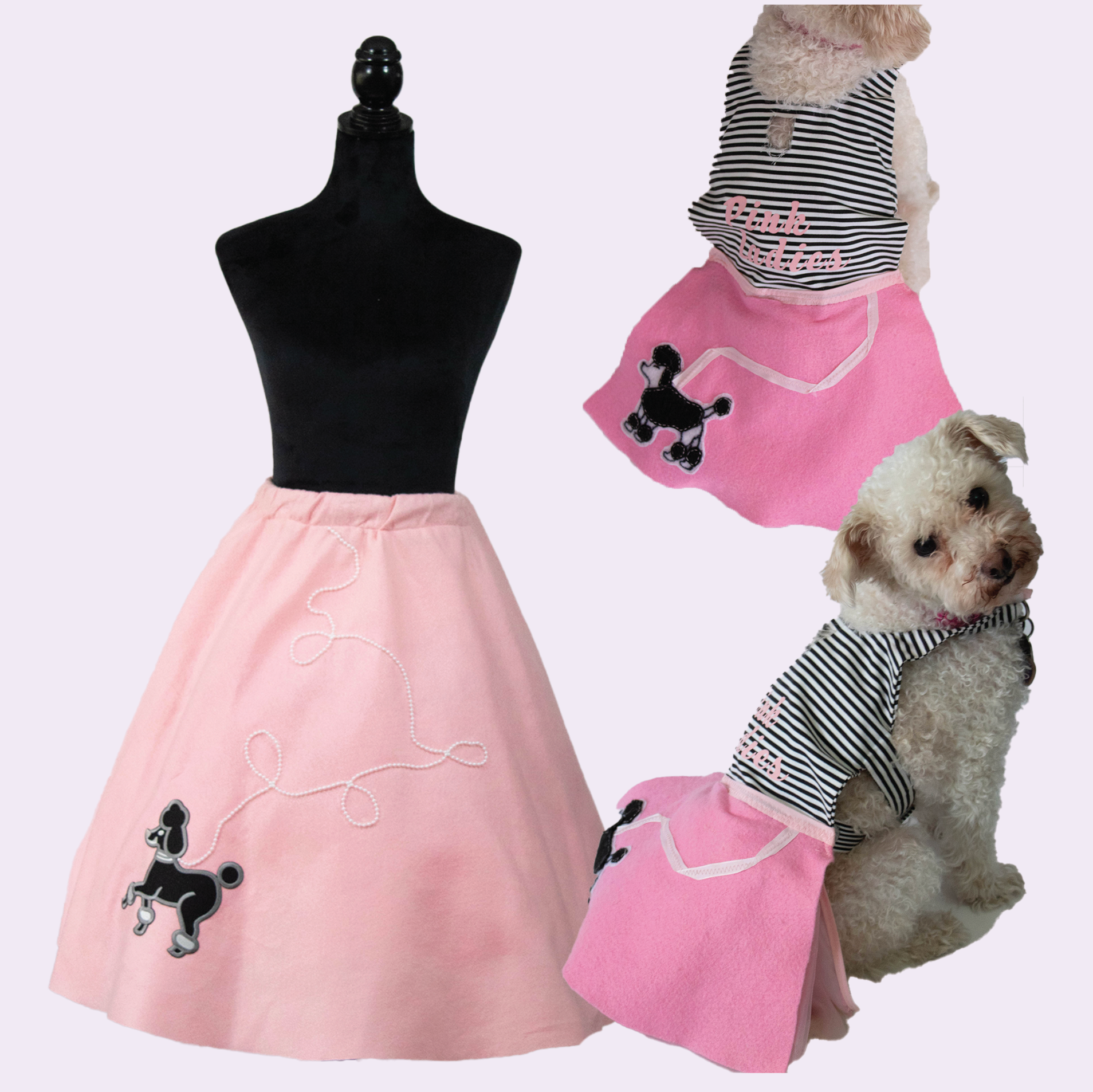 Poodle Skirt (Pink Ladies Costume)