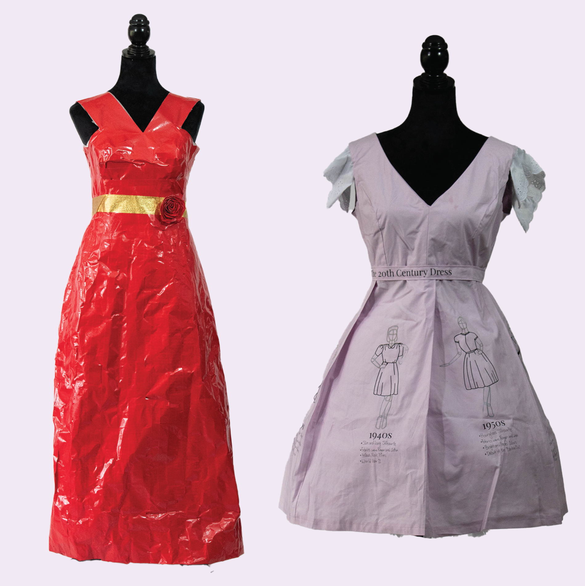 Duct tape dress and The 20th Century Dress