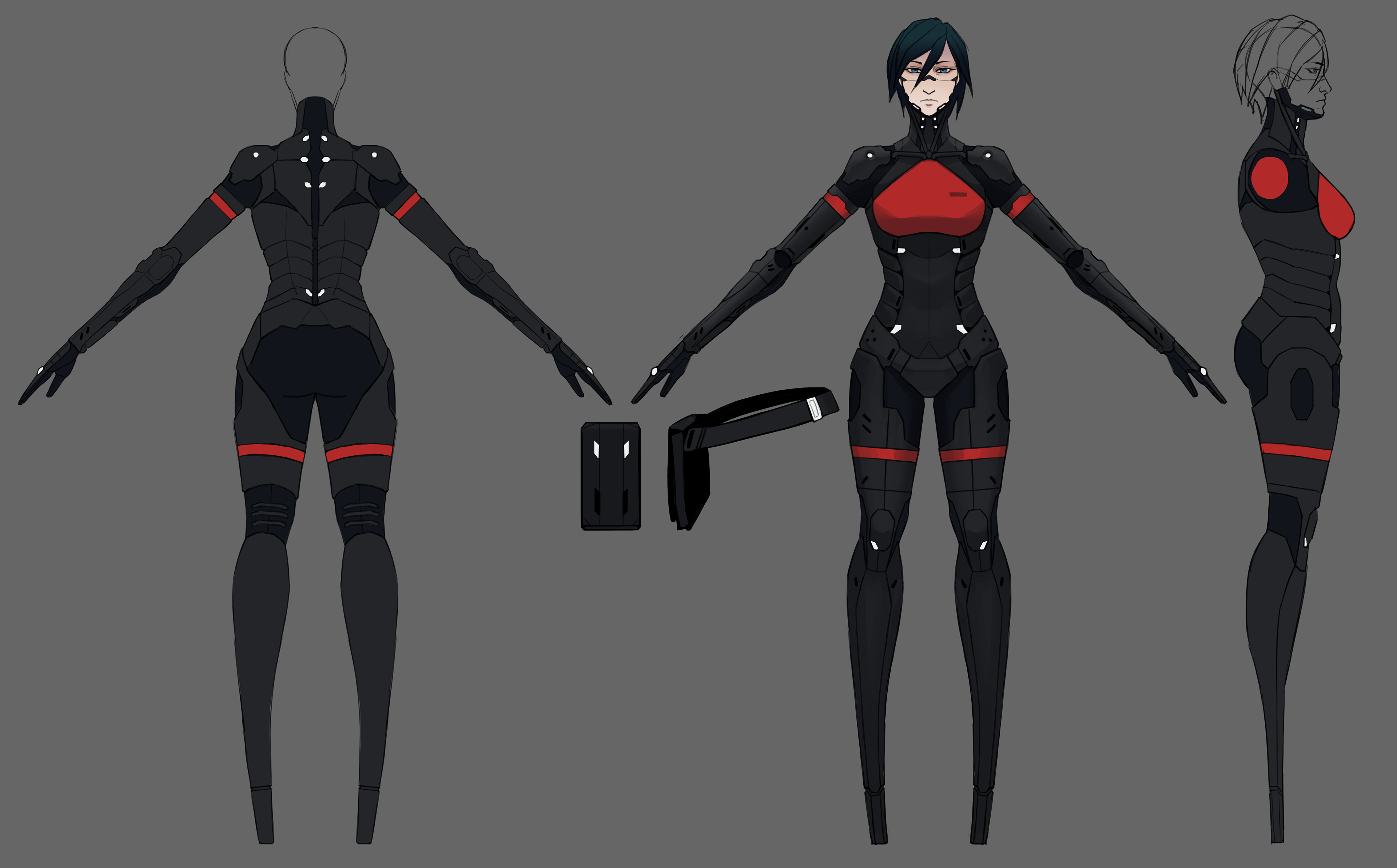 Turnaround for fan-created HD Elster Model from SIGNALIS