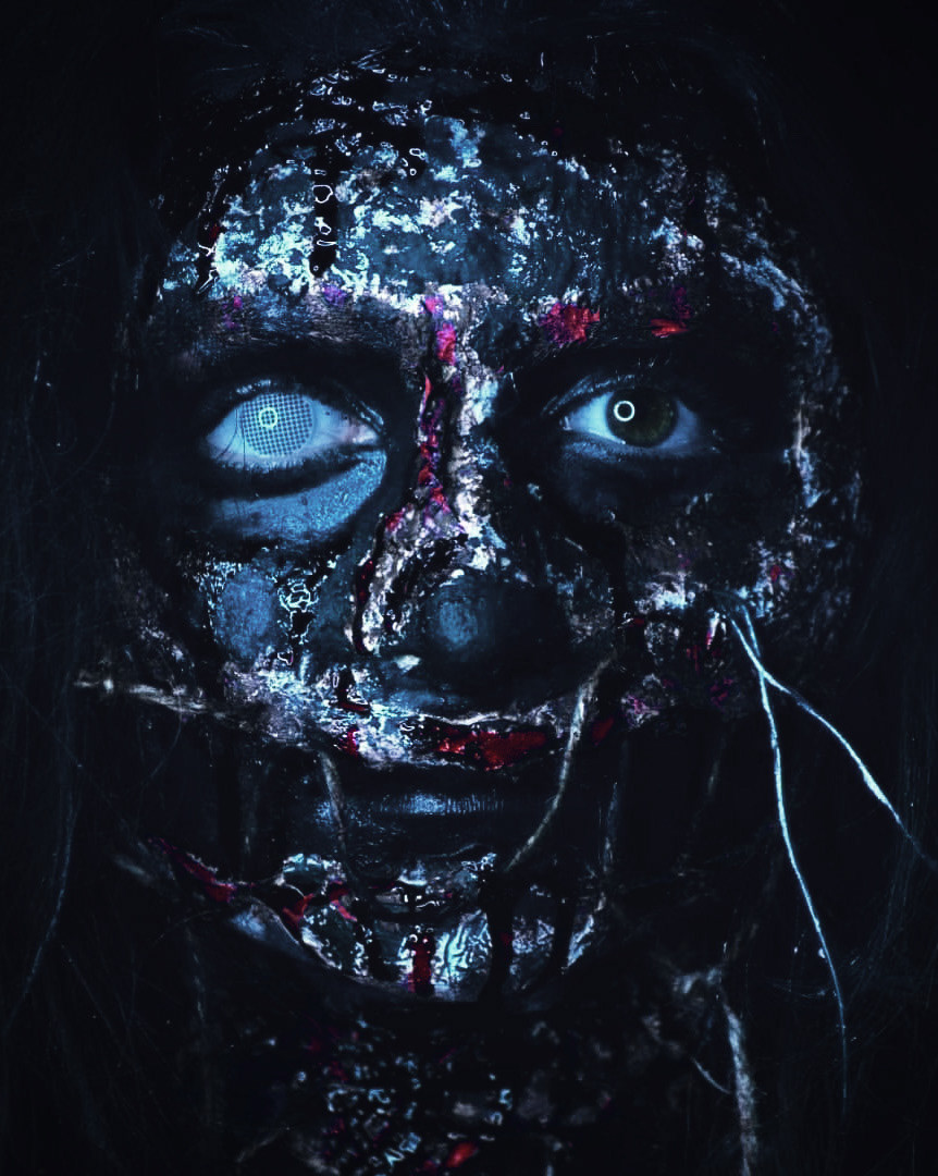 Maddi (model) — Ana Ria (SFX Makeup) — Prosthetic Makeup School by Alina Bedeleanu, Bucharest, Romania, 2018