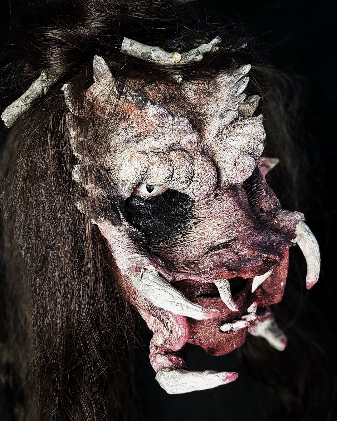 Andrew (model) — Ana Ria (SFX Makeup & Prosthetic Mask) — Prosthetic Makeup School by Alina Bedeleanu, Bucharest, Romania, 2018
