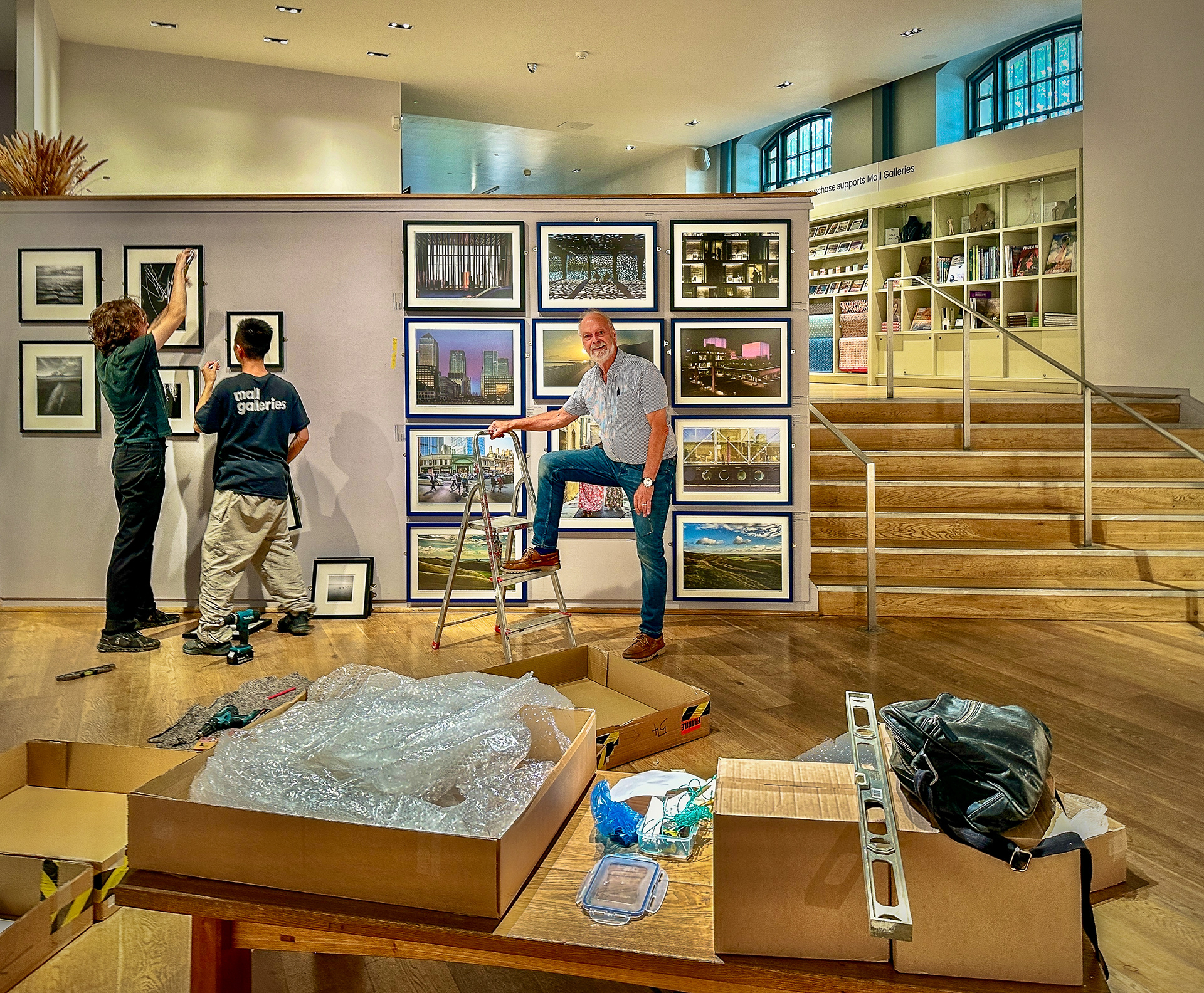 Mounting My Exhibition in The Mall Gallery in London 2024