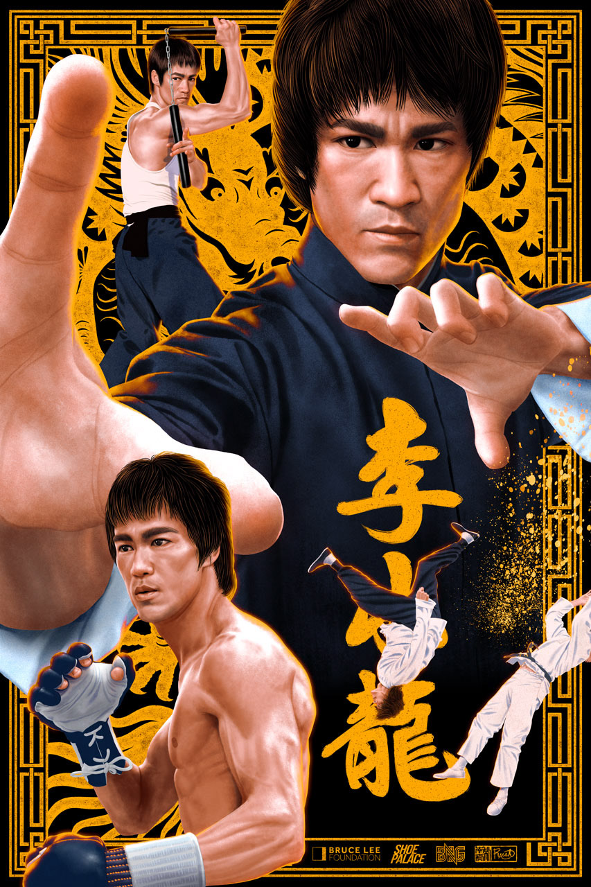 Jason Raish Illustration - Bruce Lee Officially Licensed Poster