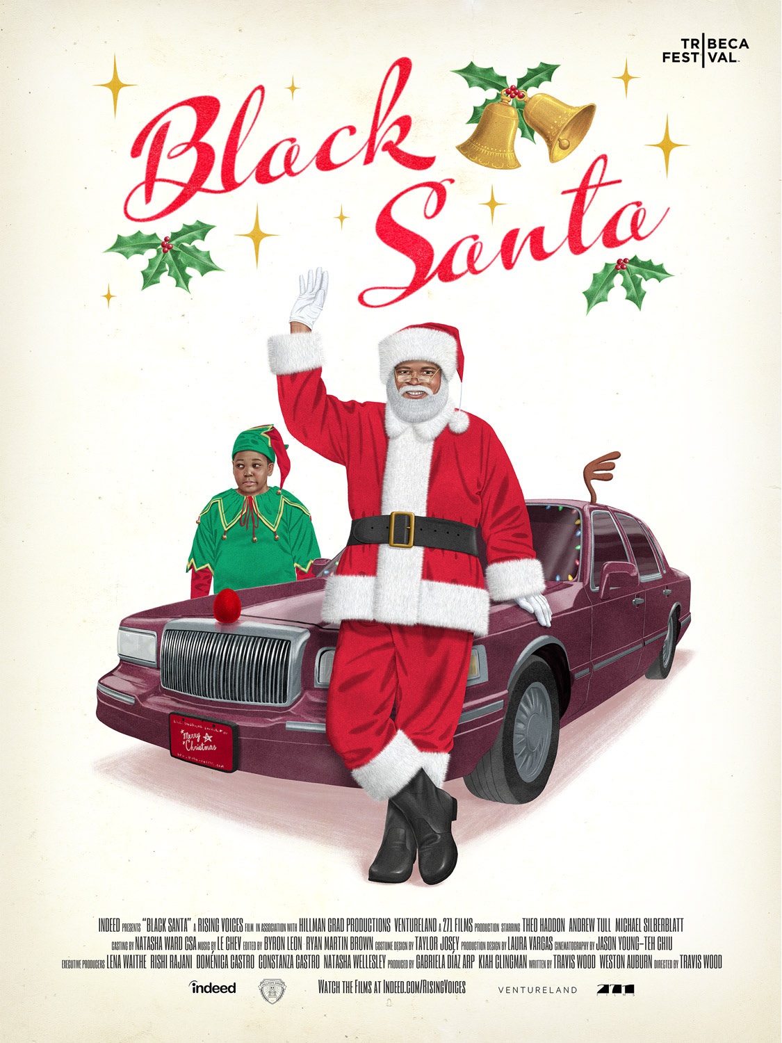 Jason Raish Illustration - Black Santa - Tribeca Film Festival