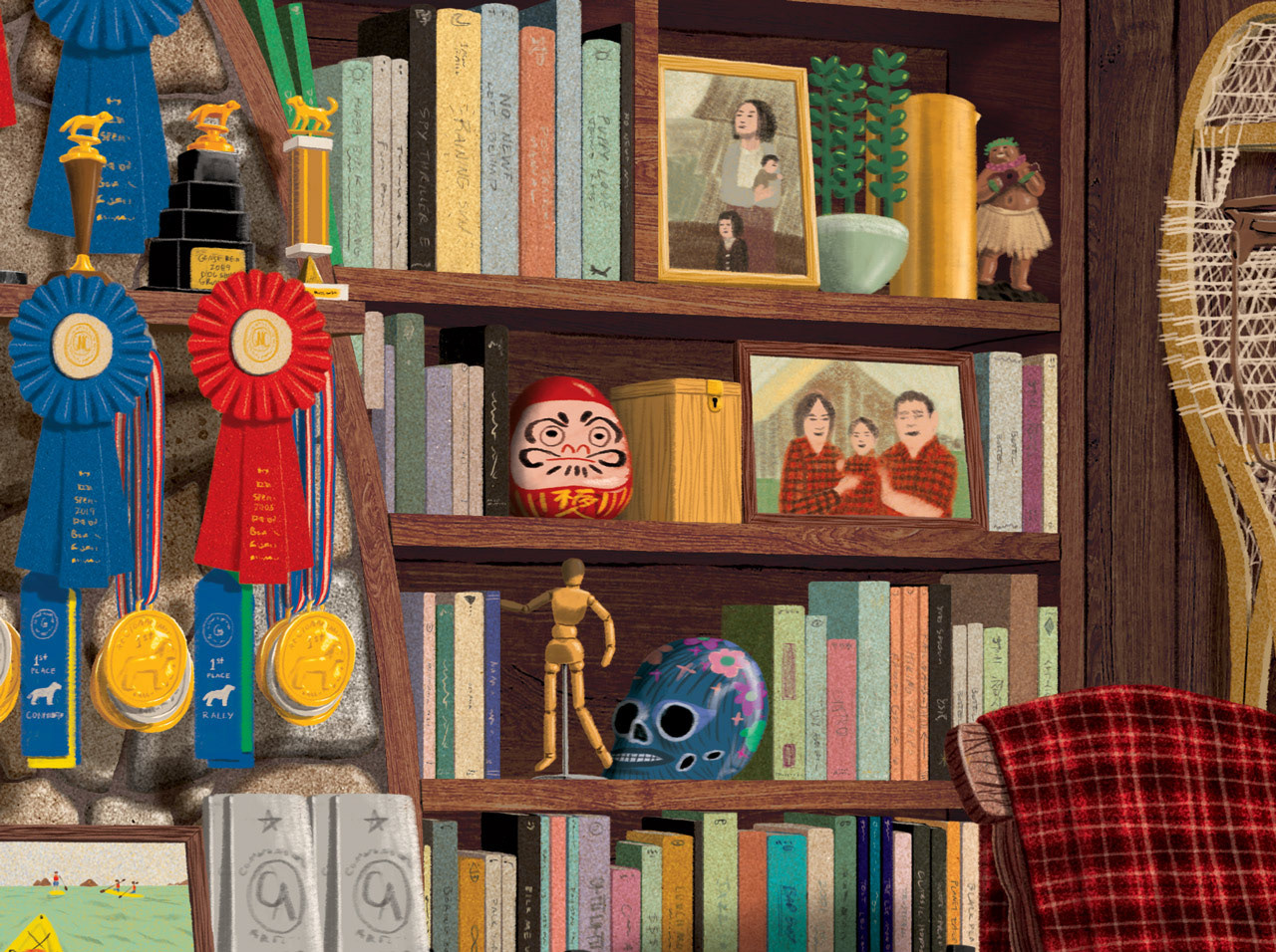 Jason Raish Illustration - Cozy Cabin Puzzle - Colorcraft Puzzles