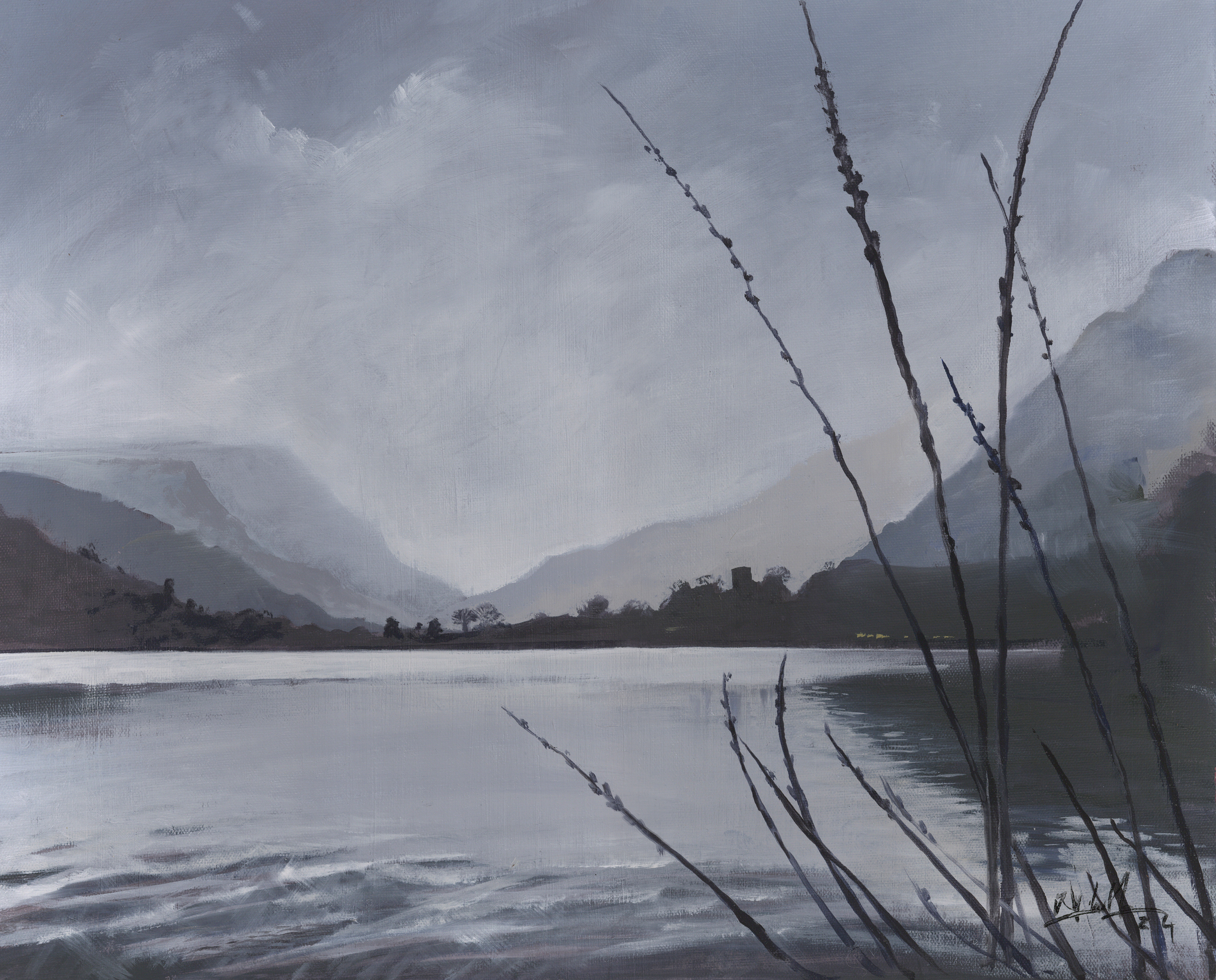 Llyn Padam, Llanberis, Wales oil on board 40x30cm. buy the original for £300 or view our prints to buy page and order what suits your style.