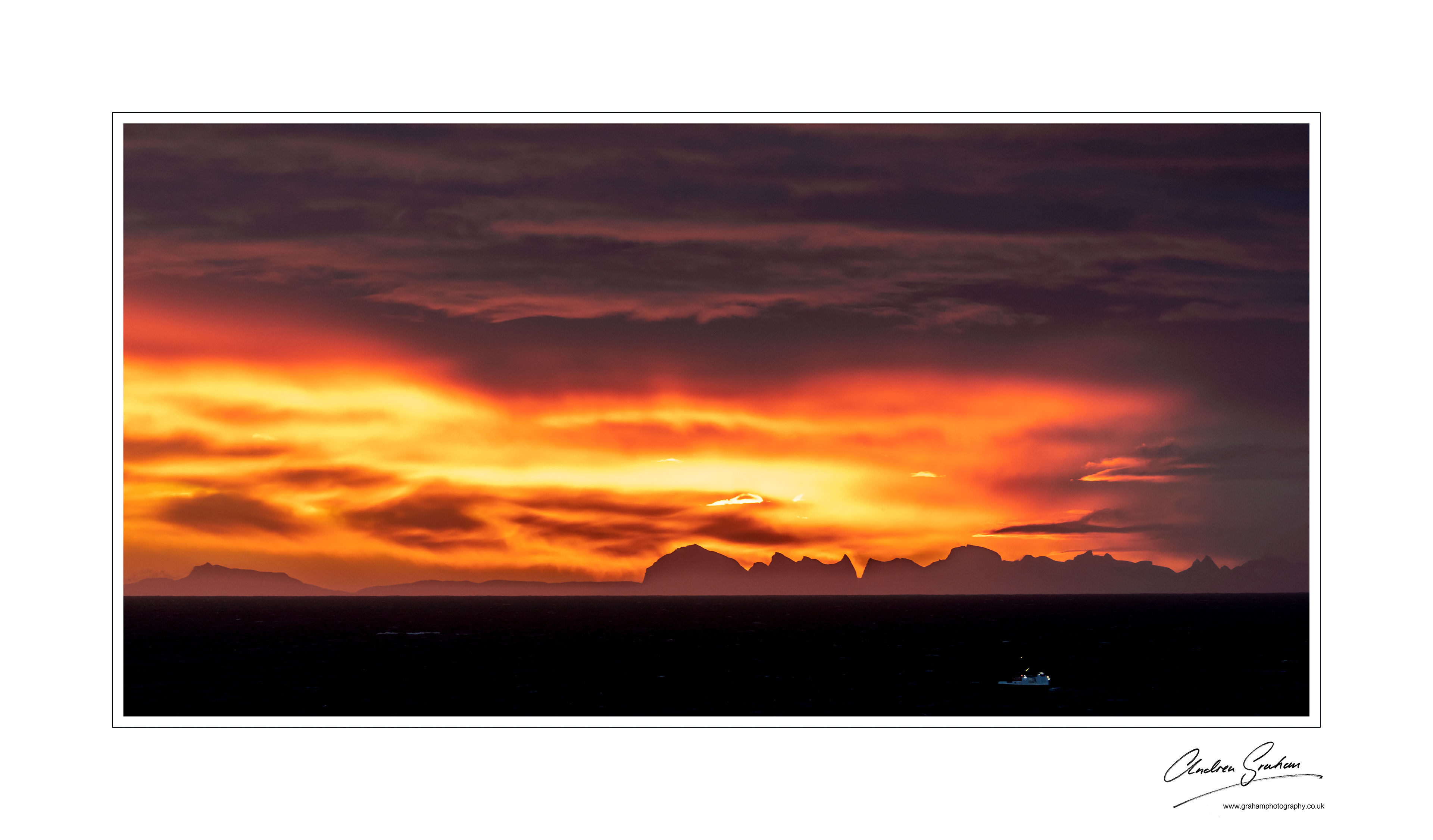Norwegian mainland from Reine, Lofoten