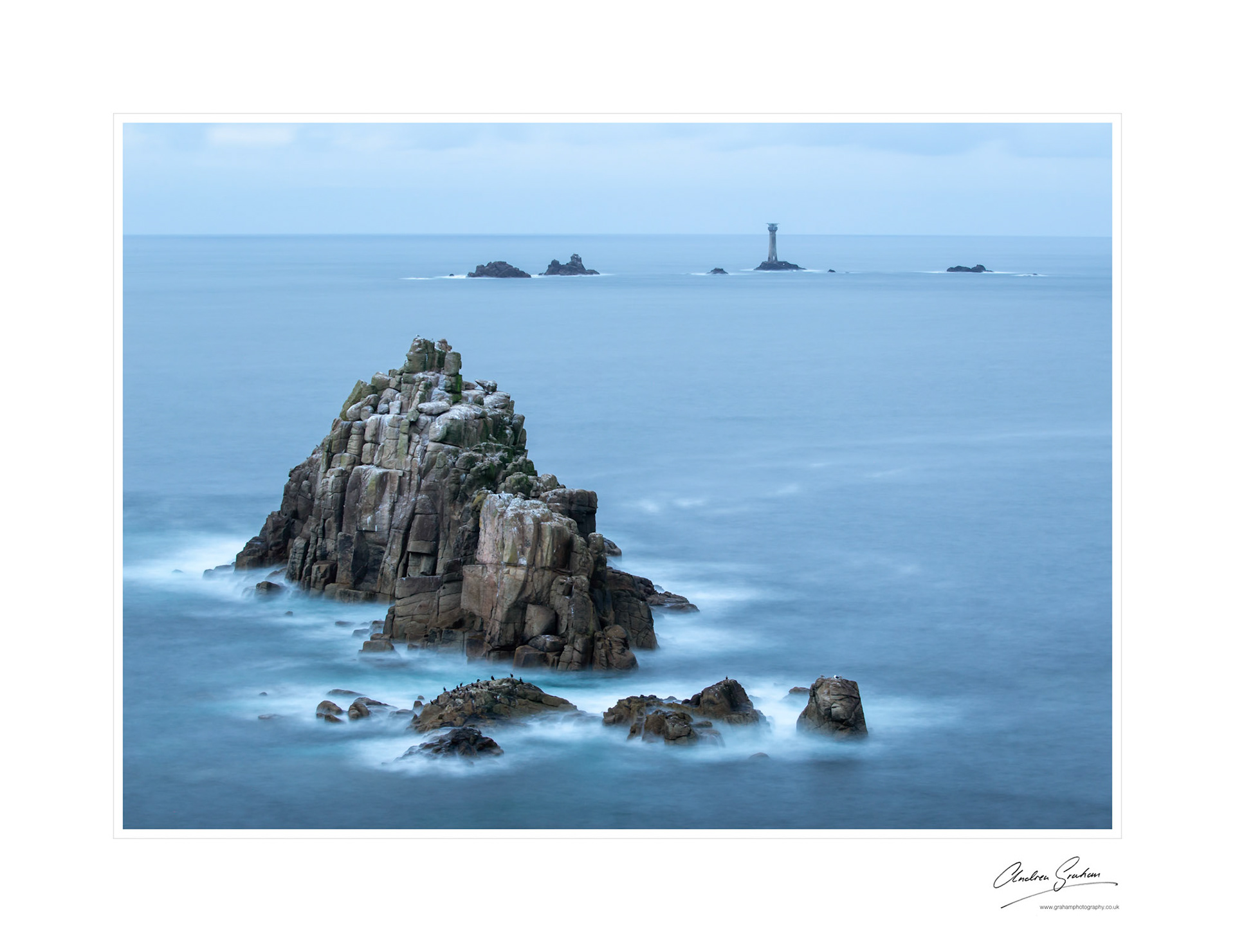 The Armed Knight and Longships Lighthouse, Cornwall
