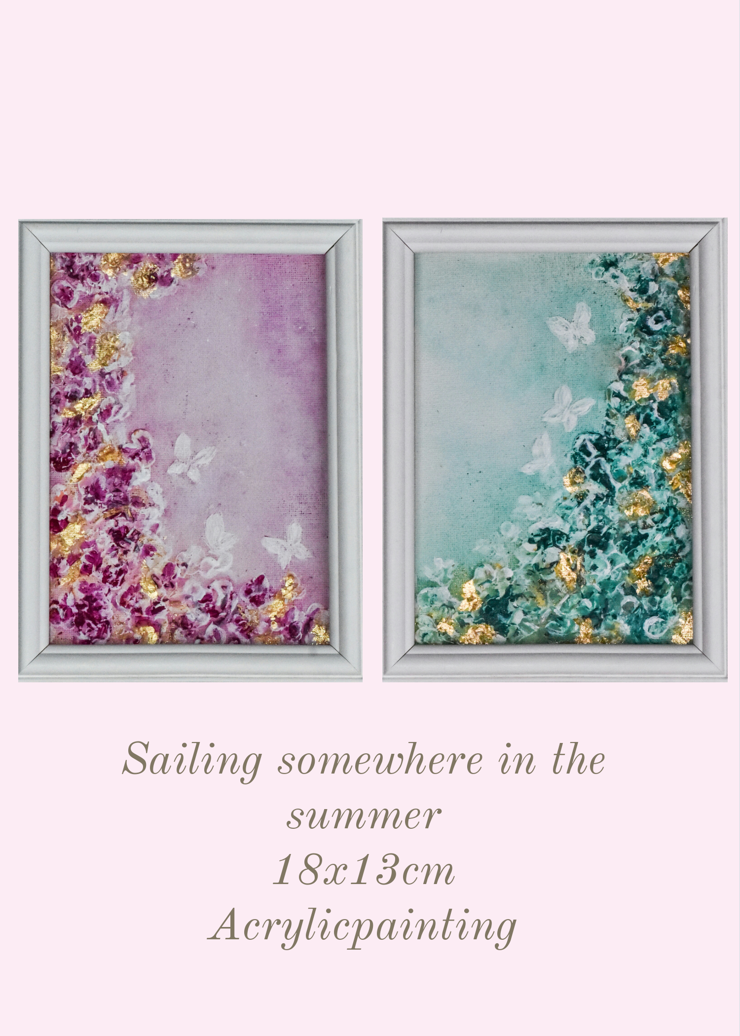 Sailing somewhere in the summer 13x18 cm