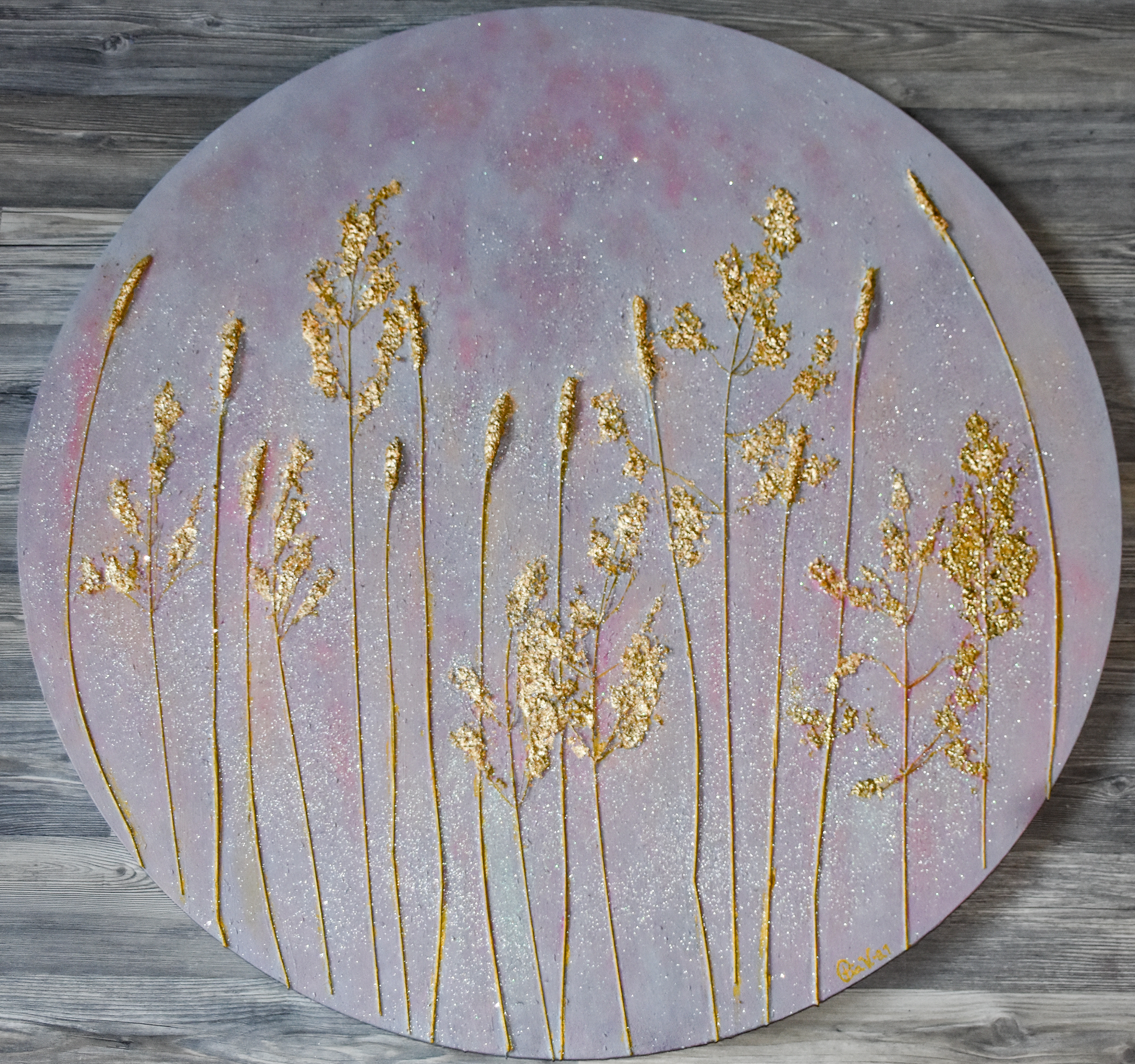 The evening is coming 80x80x2 cm