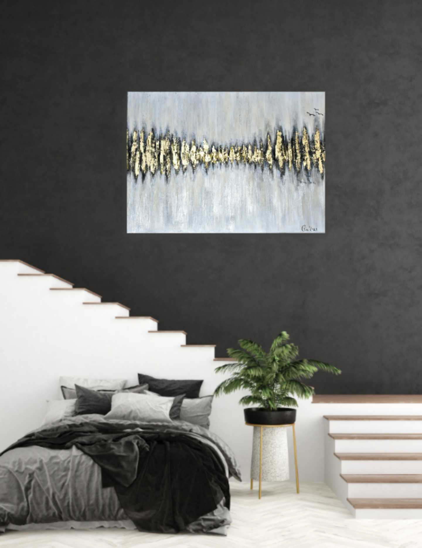 Sound of the Golden forest 70 x 50 cm