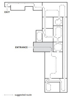 Figure 1:[7] Exhibition Guide Floor Plan, Photograph by Tate (2019)