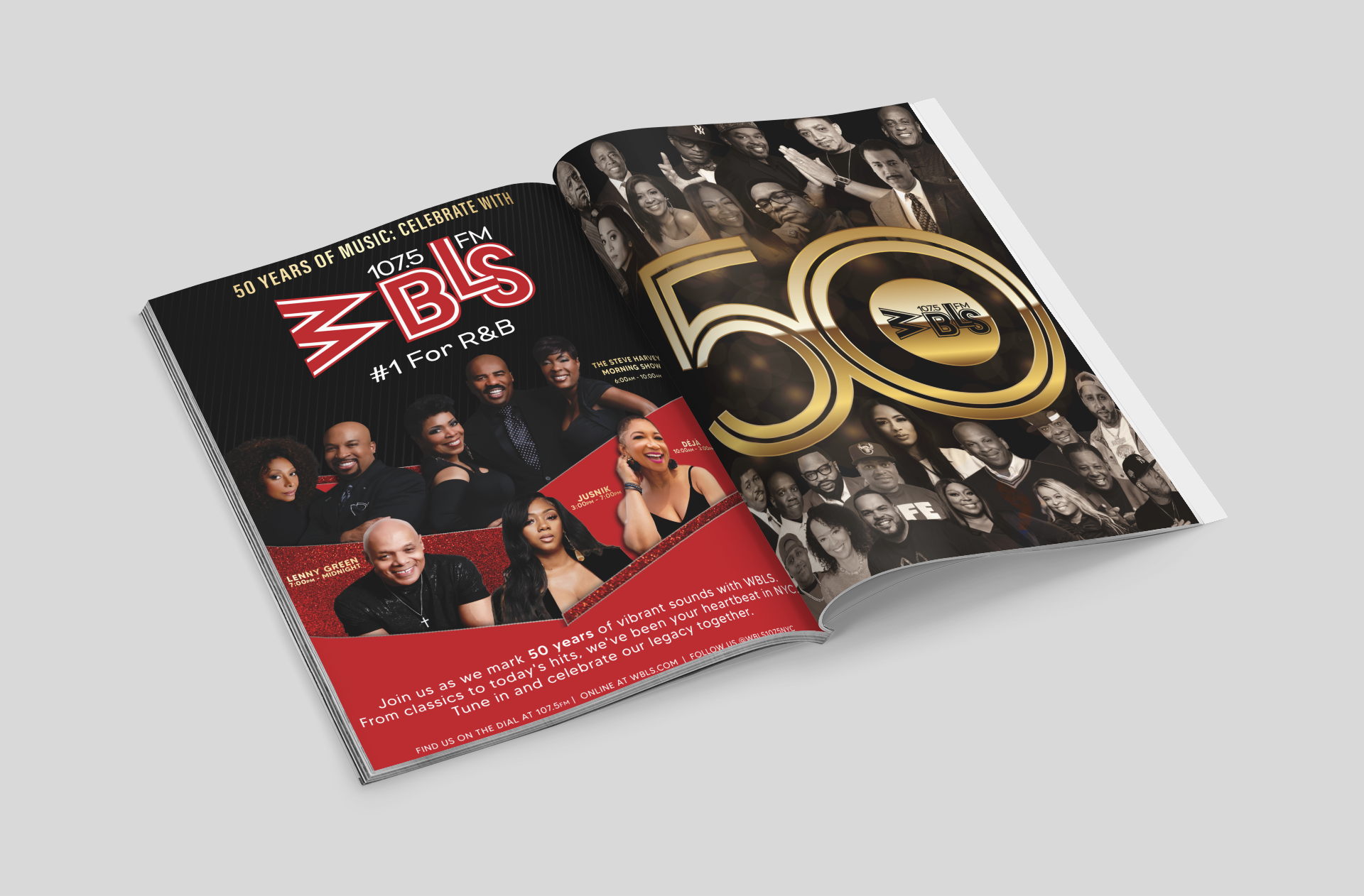 New York's WBLS 50th Anniversary Radio Ink Ad (2024)