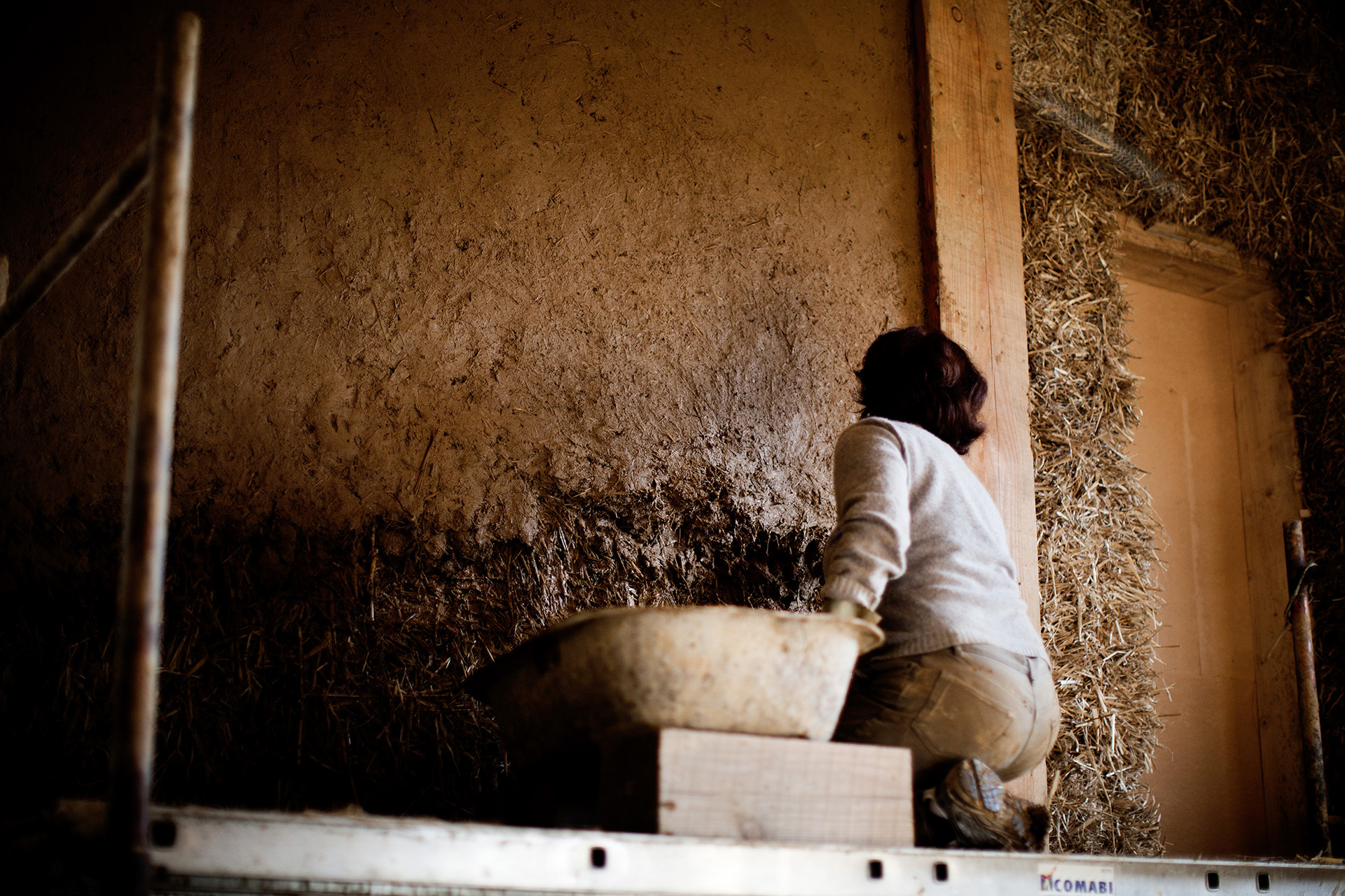 Reportage pour la Fondation. de France, chantier Terre-paille