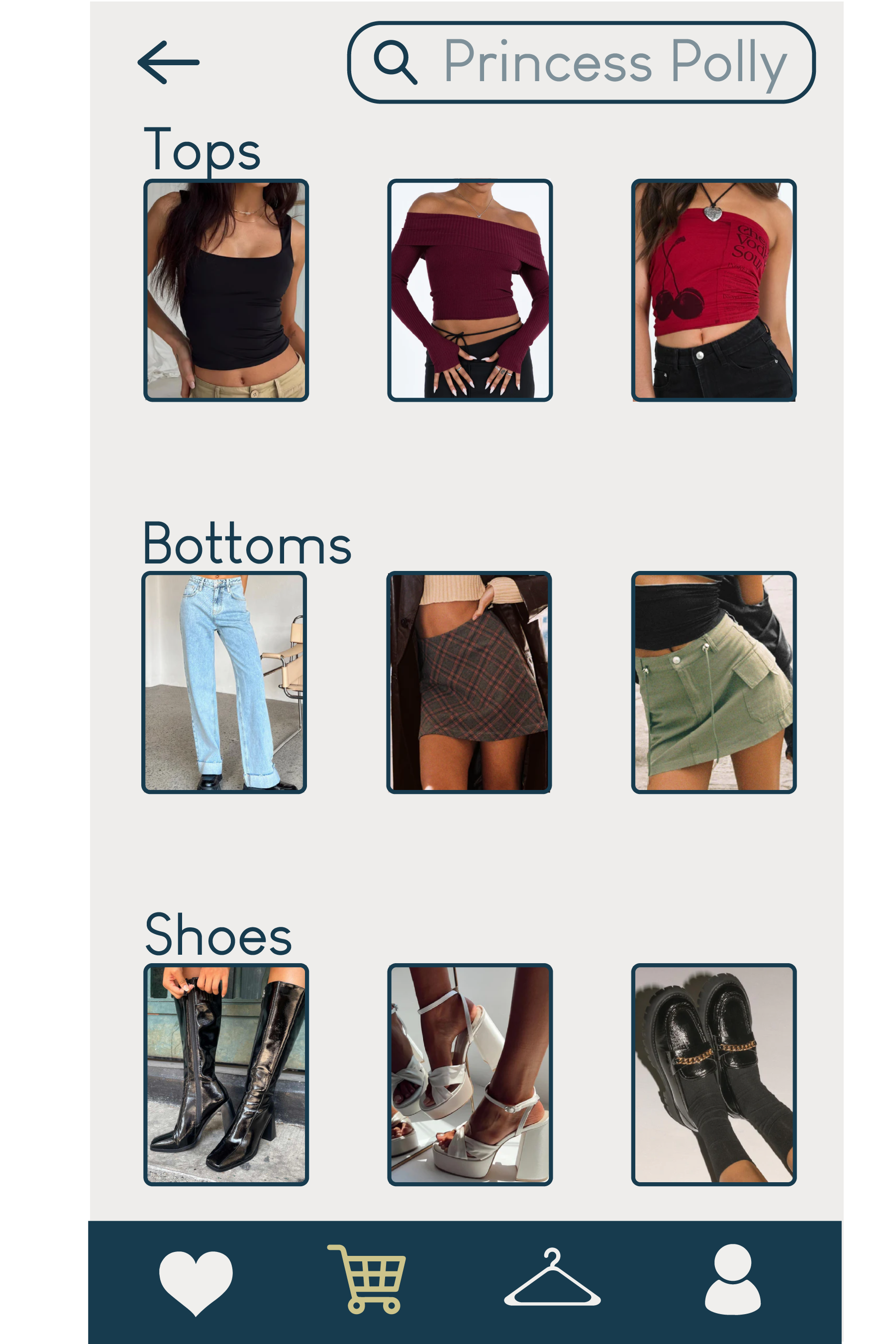 Fashion Fusion Shop Page