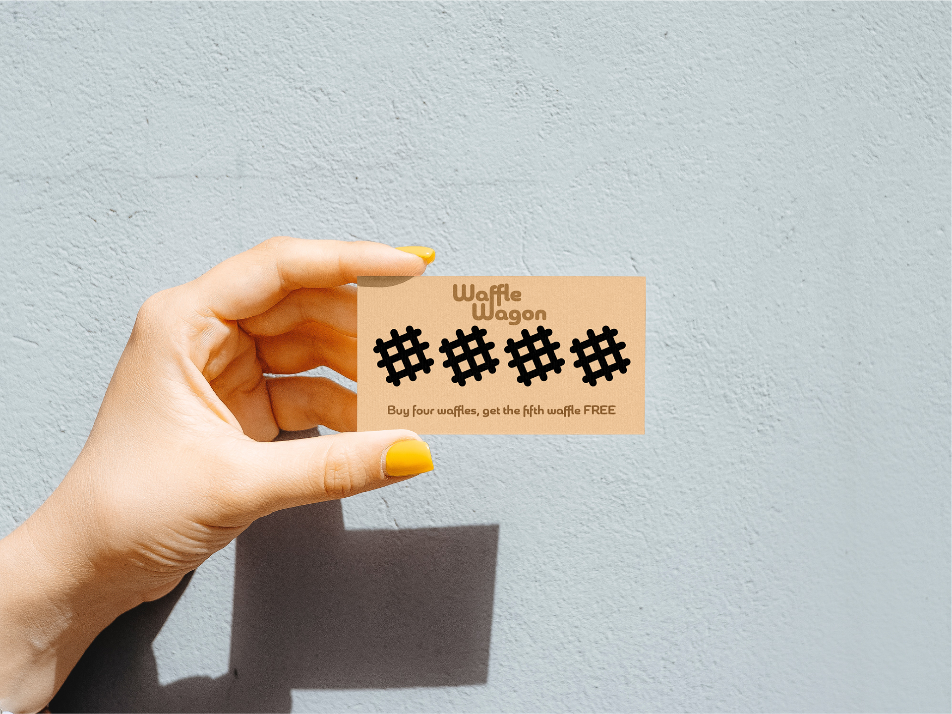 Waffle Wagon Business Card Design