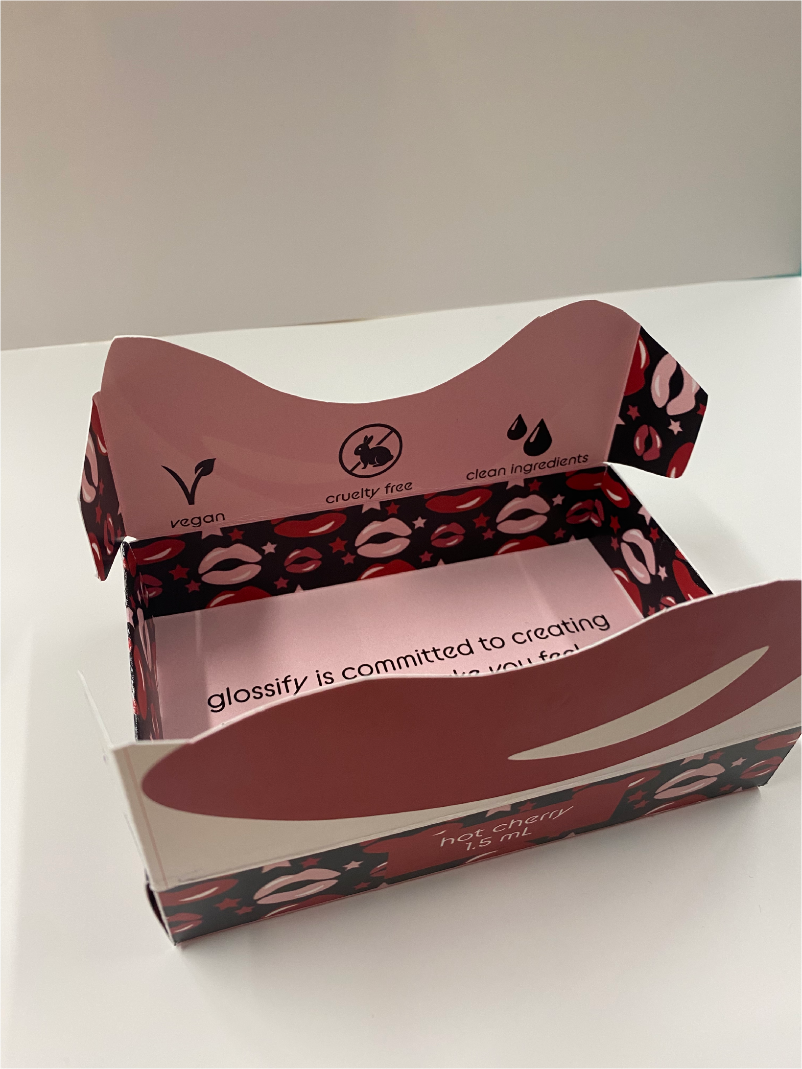 Glossify Package Design Opened