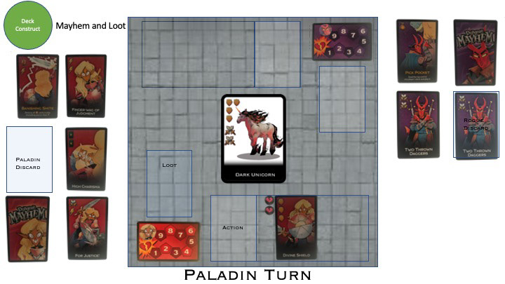 Paladin chooses to attack the creature to gain digital cards