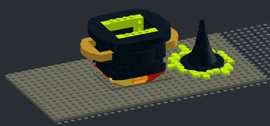 Witches Cauldron - the tissue would emerge as steam from the brew