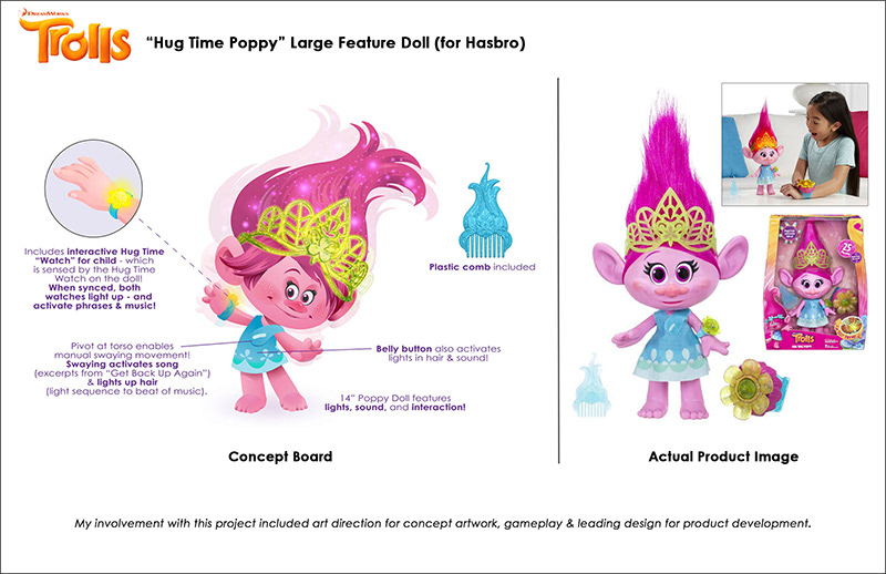 Hasbro DreamWorks TrollsTopia Techno Mermaid Poppy Doll – S&D Kids