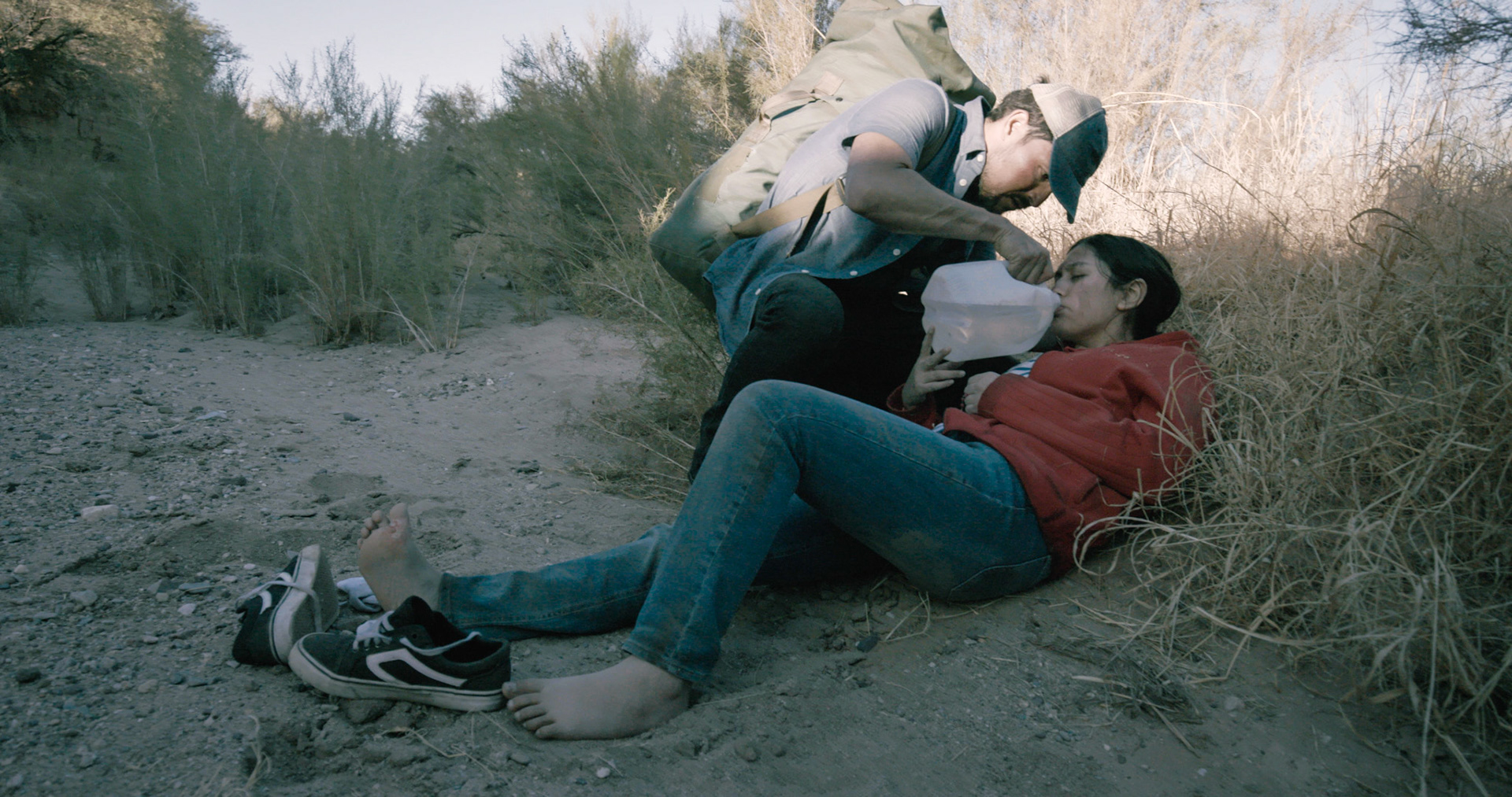 Film Still - Jonathan De La Torre and Jocelyn Sanchez