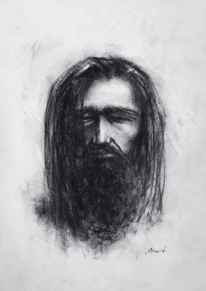 Dada - charcoal drawing by artist Vitaliy Mashchenko