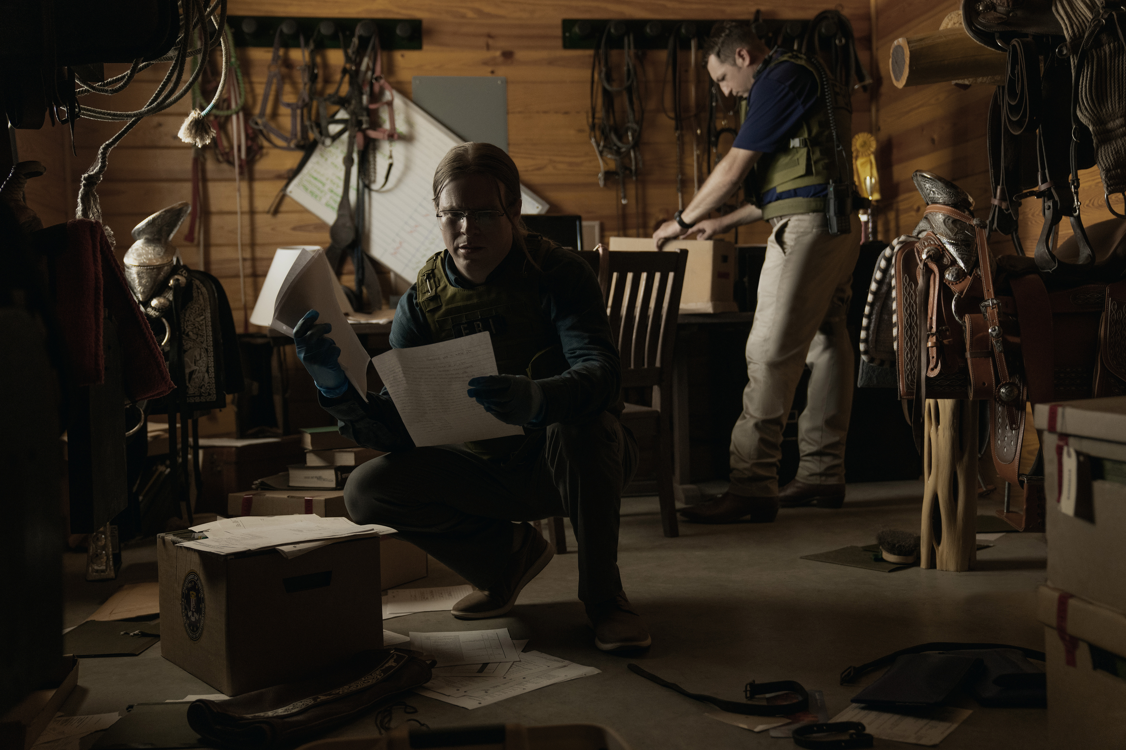 A recreation of Steve Pennington’s investigation, depicted in “Cowboy Cartel,” now streaming on Apple TV+.