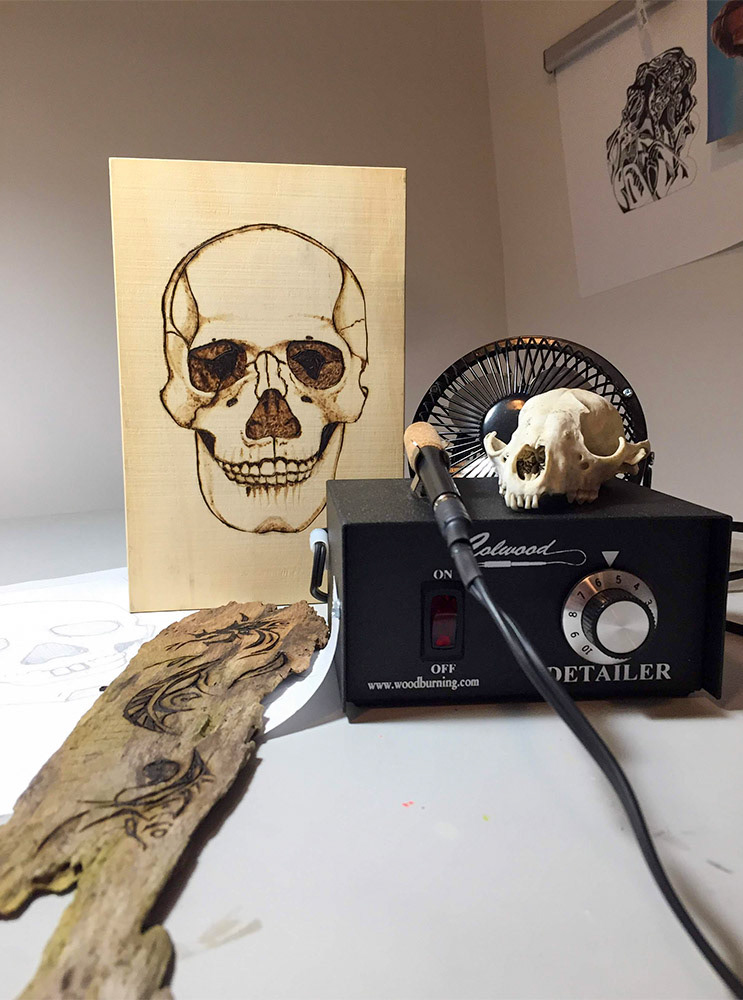 Pyrography in the Studio