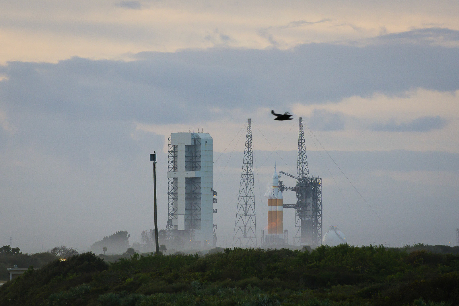 Orion EFT-1 launch on December 4, 2014 that was cancelled due to technical issues.