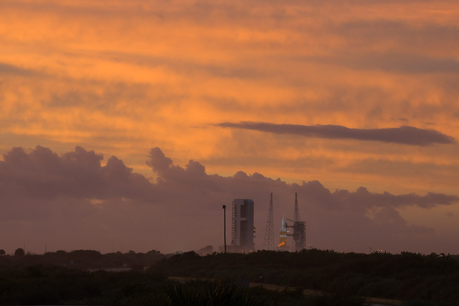 Orion EFT-1 launch on December 4, 2014 that was cancelled due to technical issues.