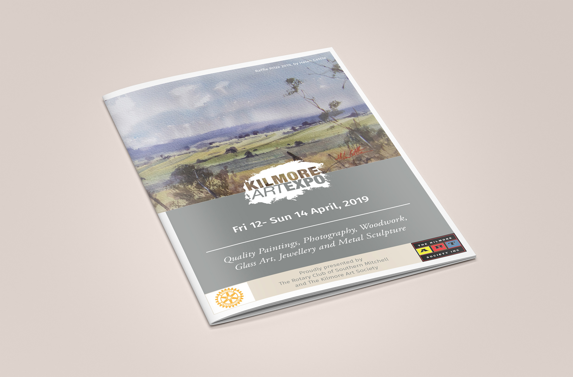 Front cover of event booklet.