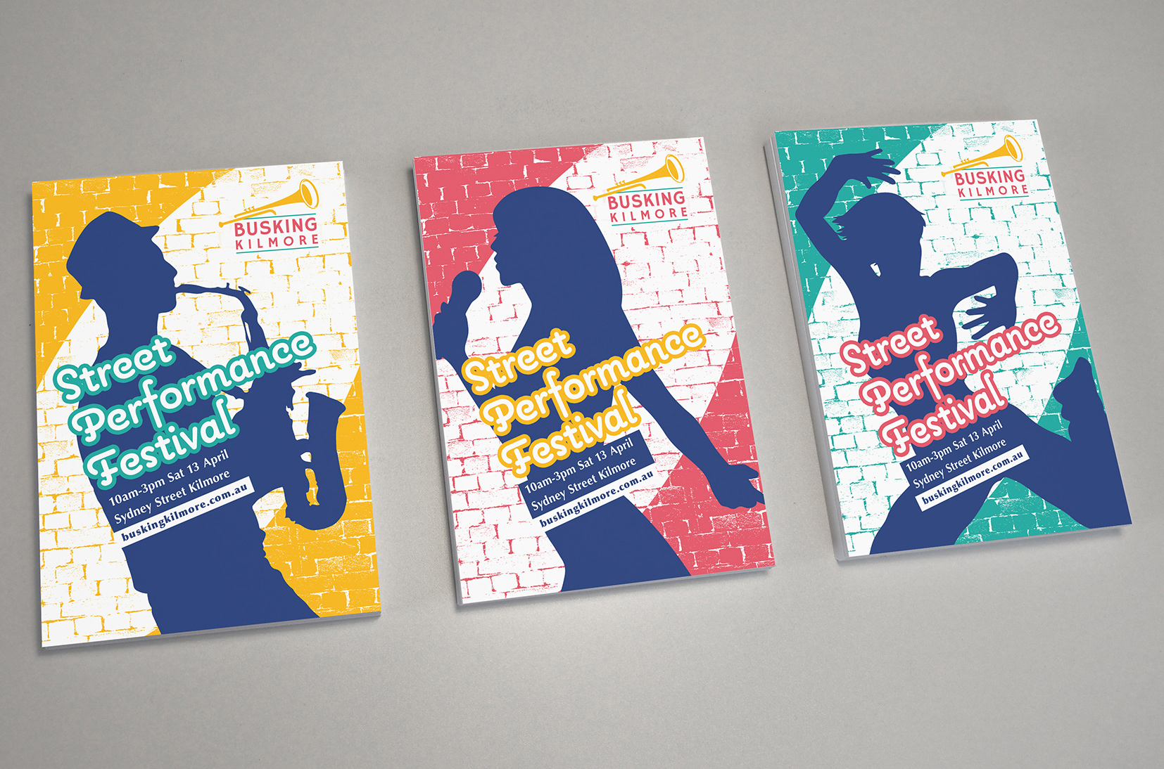 Promotional postcard designs.