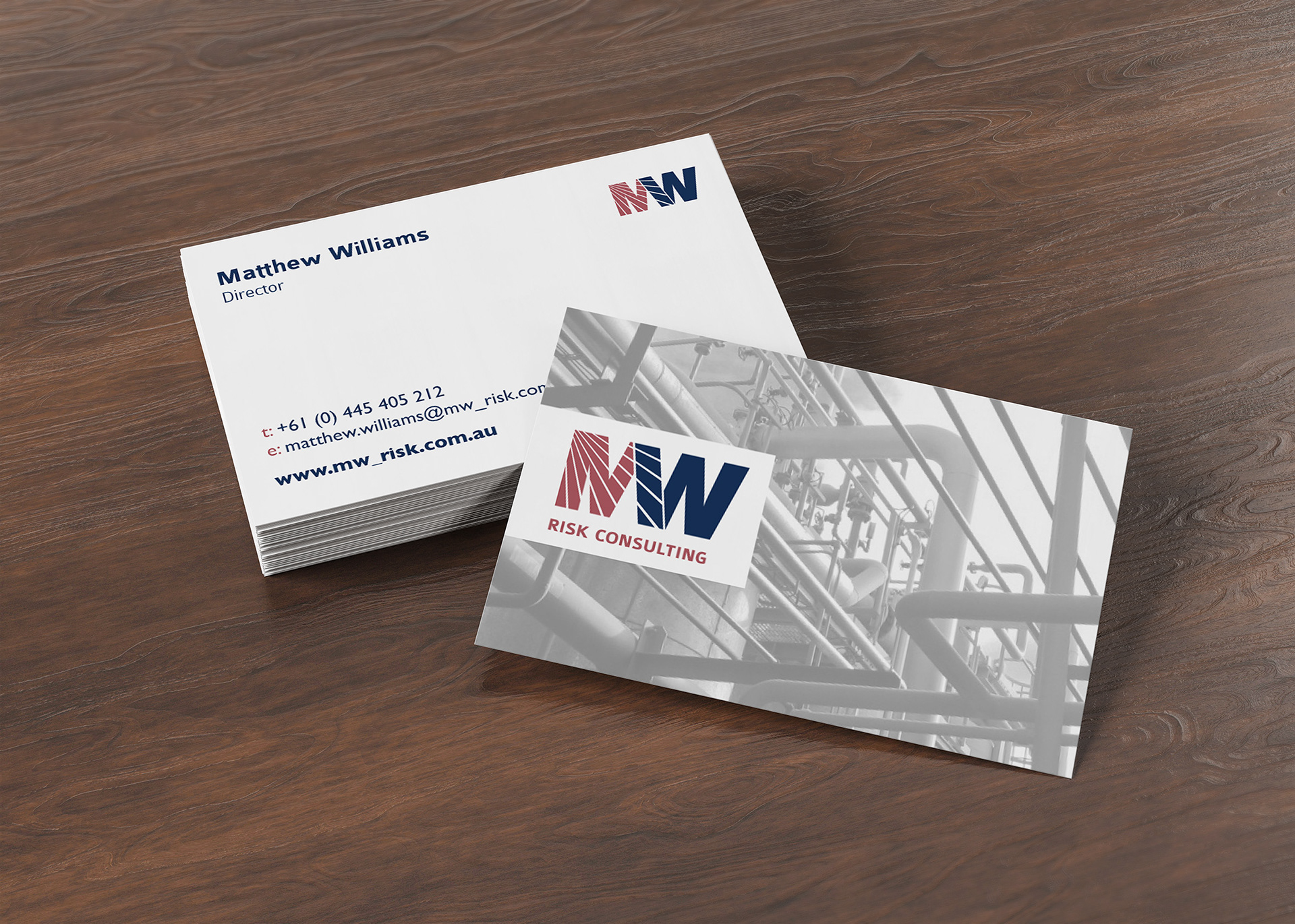 Business card design.