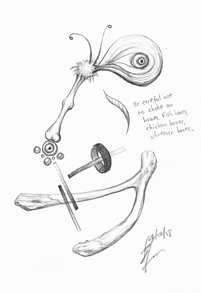 bones with decoration