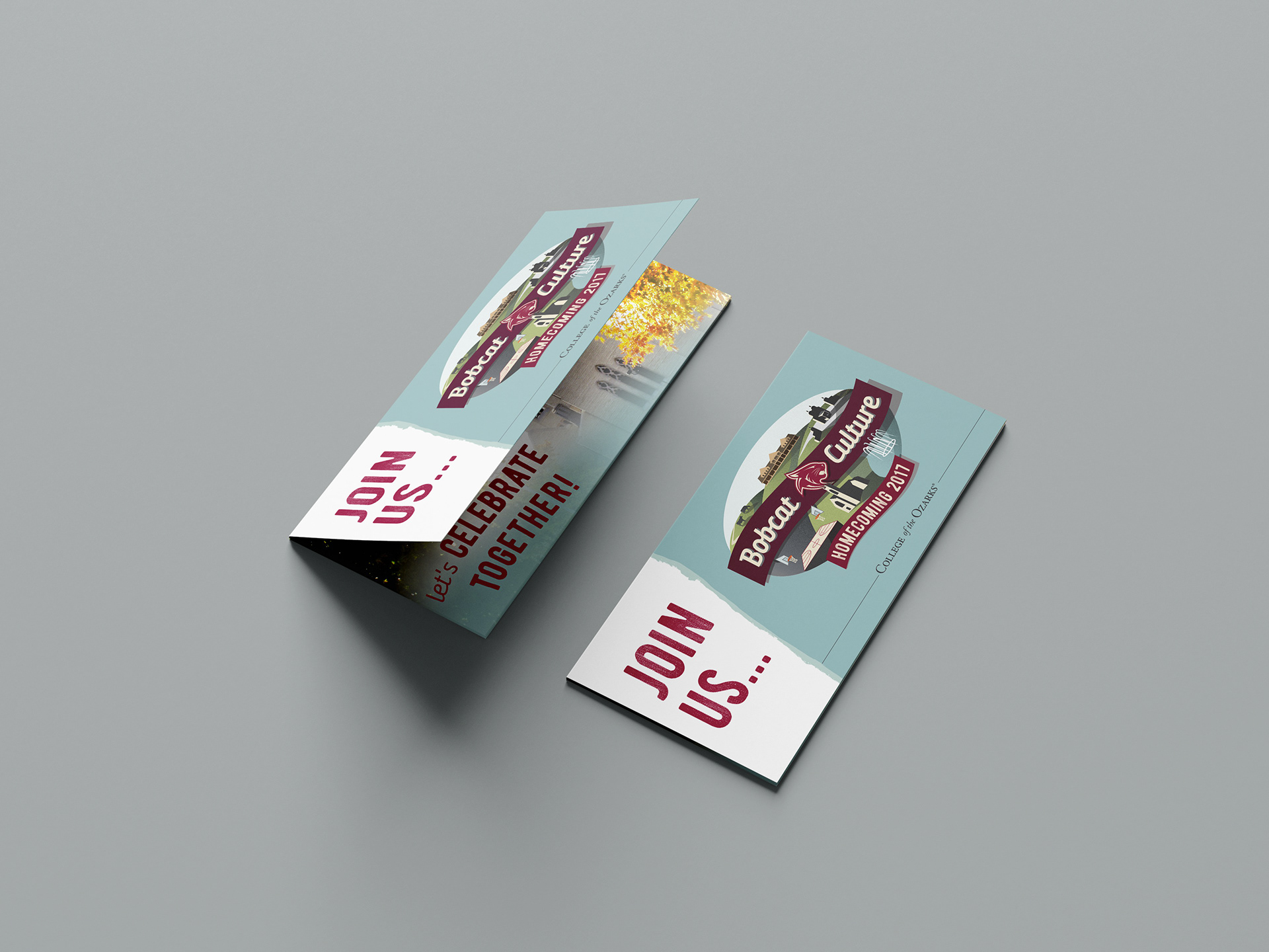 Large foldout mailer with schedule and other event details