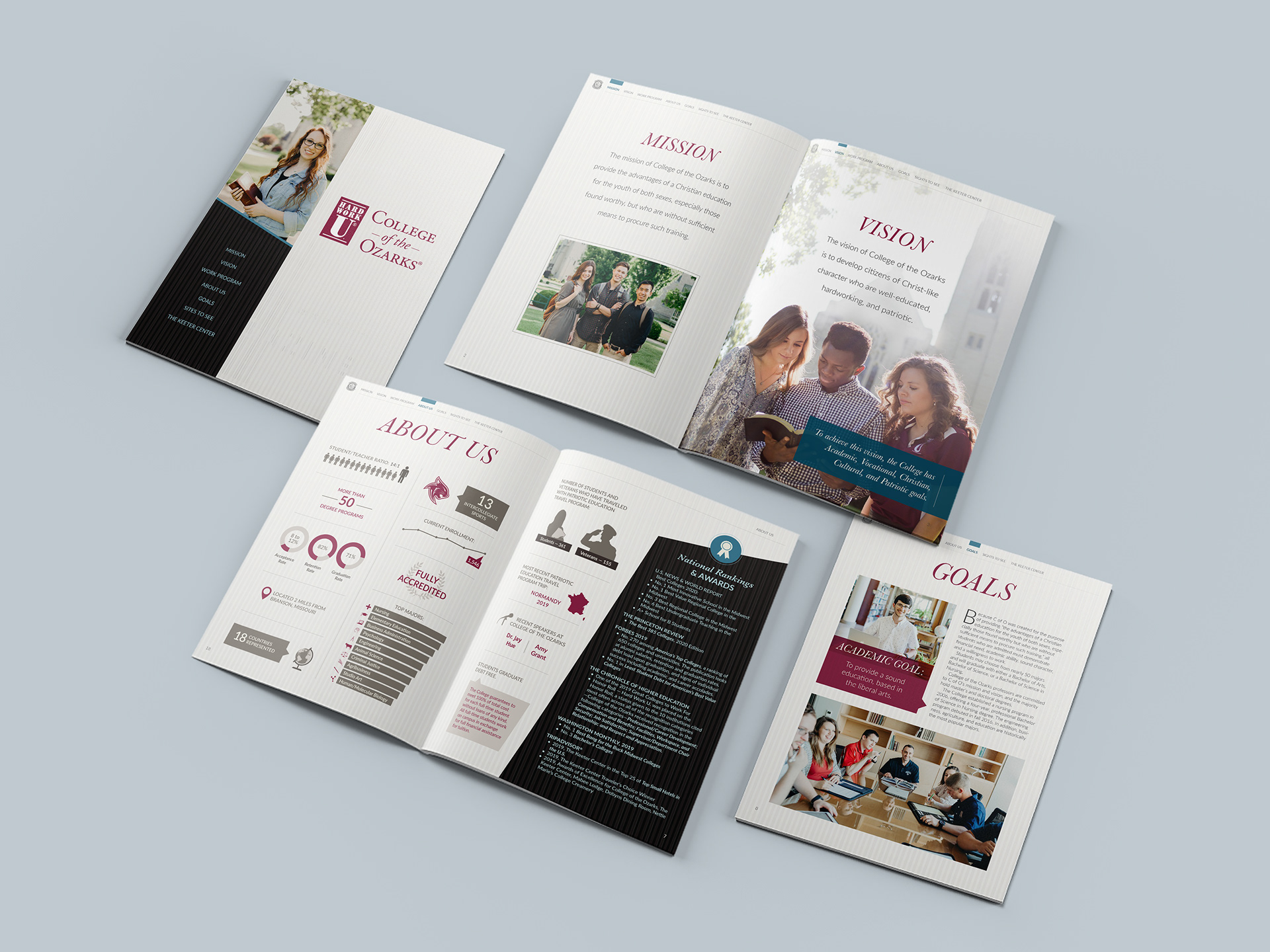 College magazine for donors and VIPs