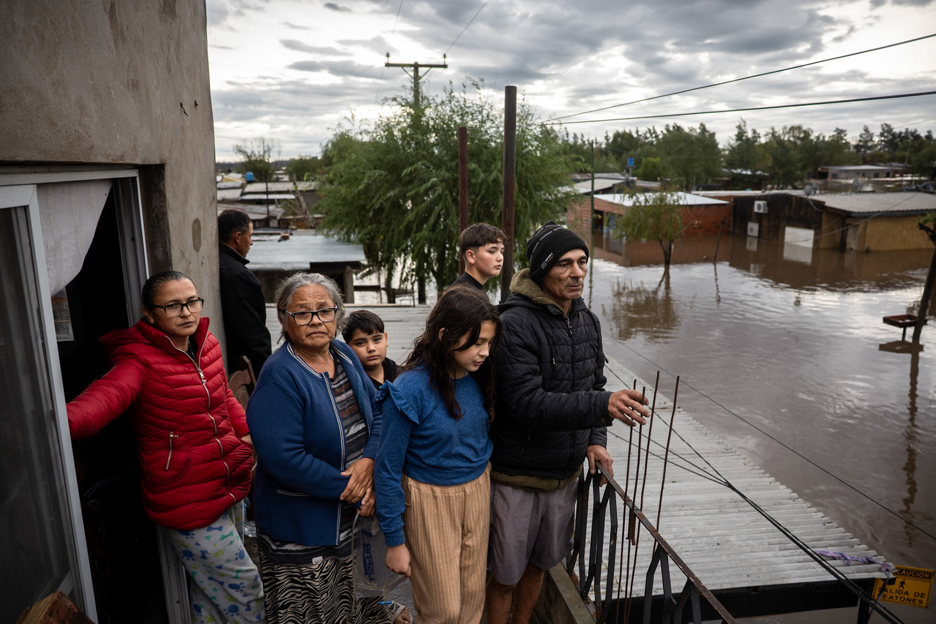 Floodwaters inundate streets and homes following severe storms in Campana | Buenos Aires, 2025.