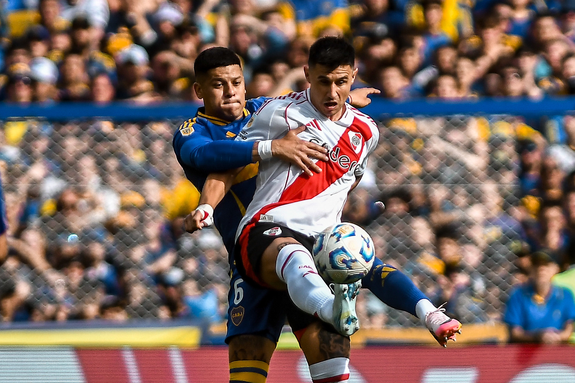 A match action moment during the Superclásico between Boca Juniors and River Plate at La Bombonera | Buenos Aires, 2024.