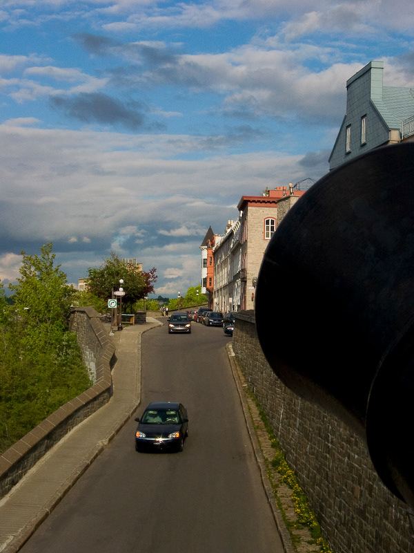 Le Vieux-Québec, côte du Colonel Dambourgès, rue des Remparts (SR)