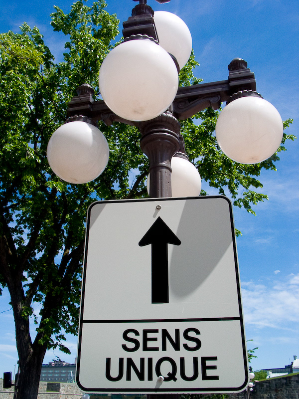 Le Vieux-Québec, sens unique (SR)