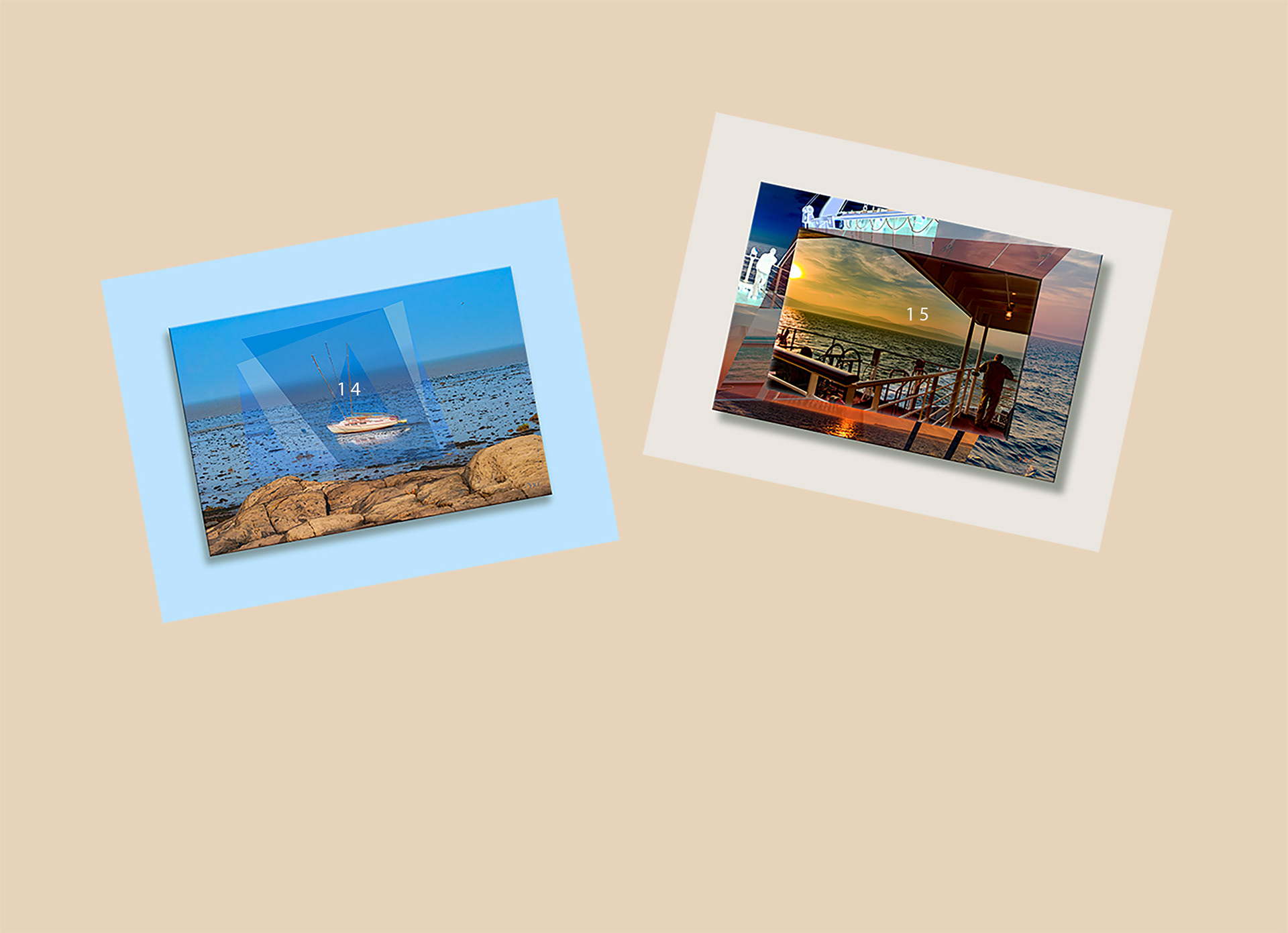 Les deux photos du phare